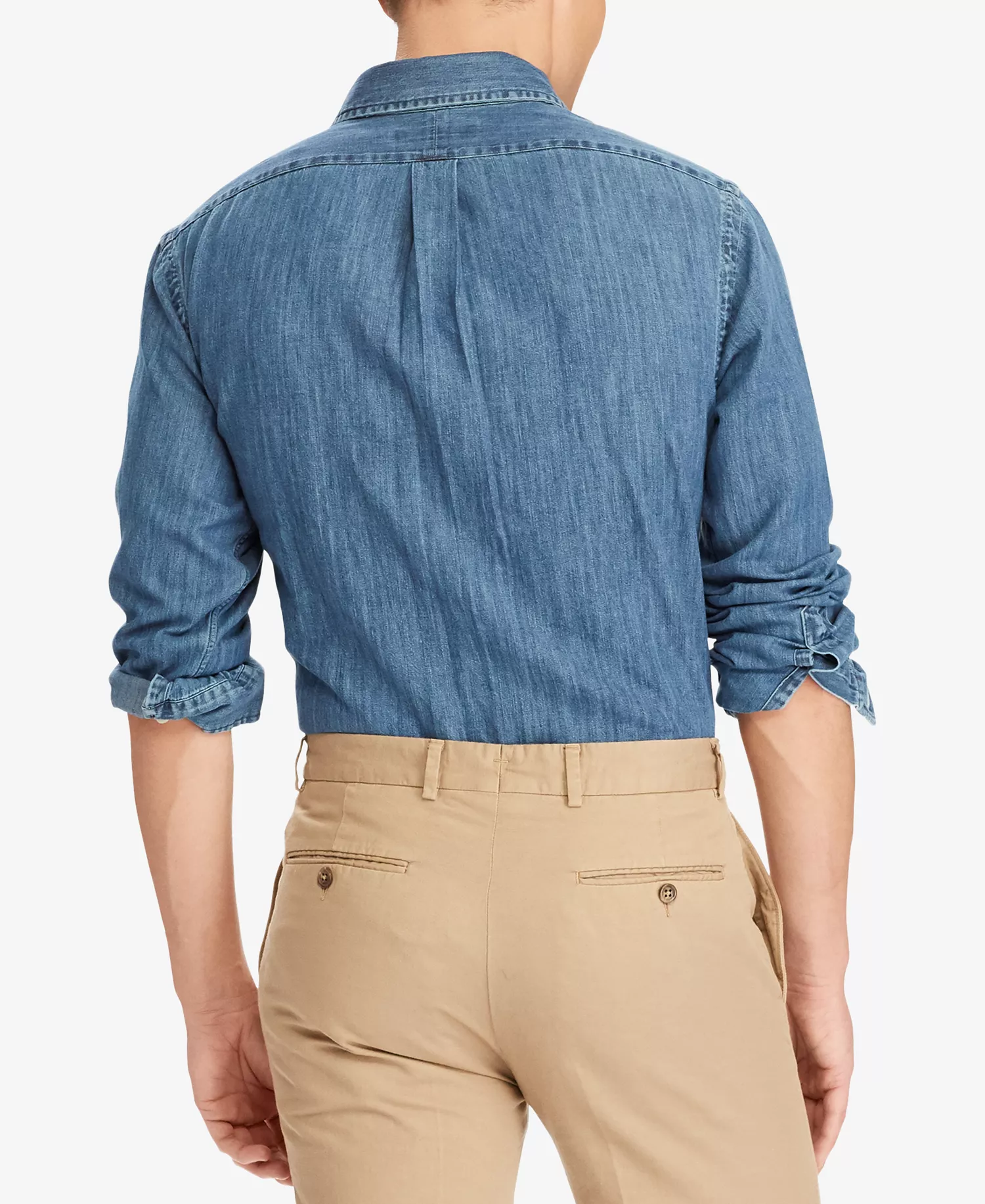 Men's Classic-Fit Denim Shirt - Denim - 2XL