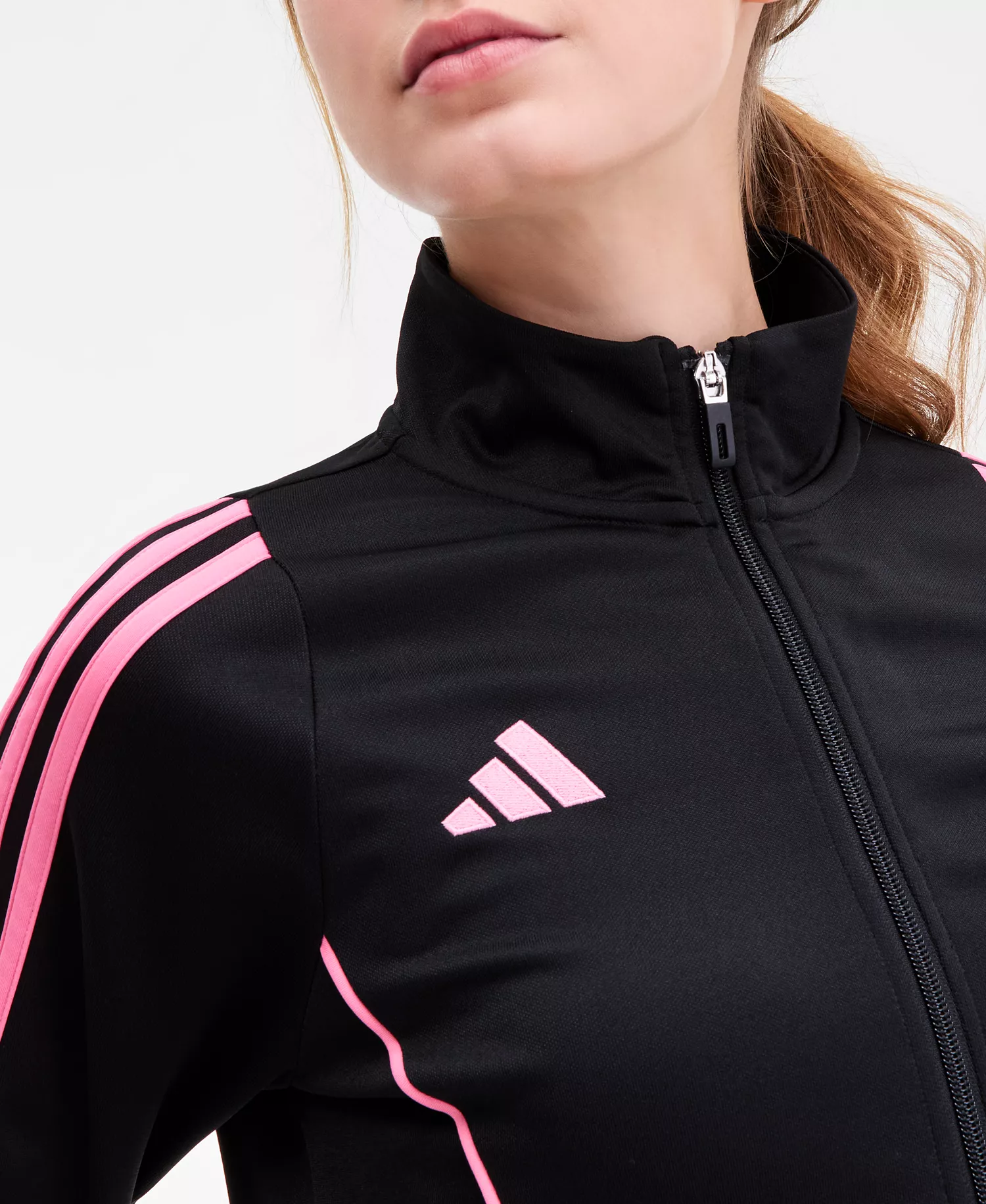 Women's Tiro 24 Zip-Up Track Jacket - Black/easy Pink - L