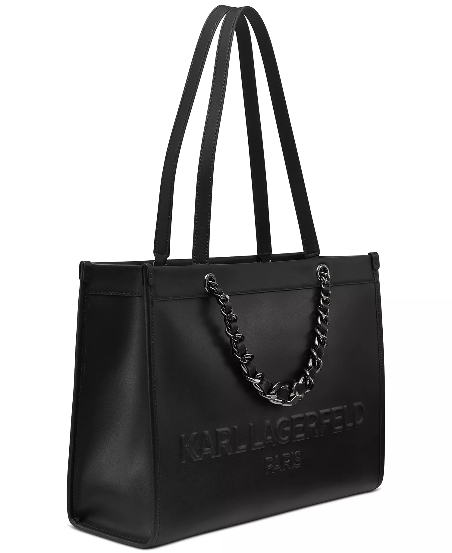 Savoie Large Leather Tote Bag - Black - NO SIZE