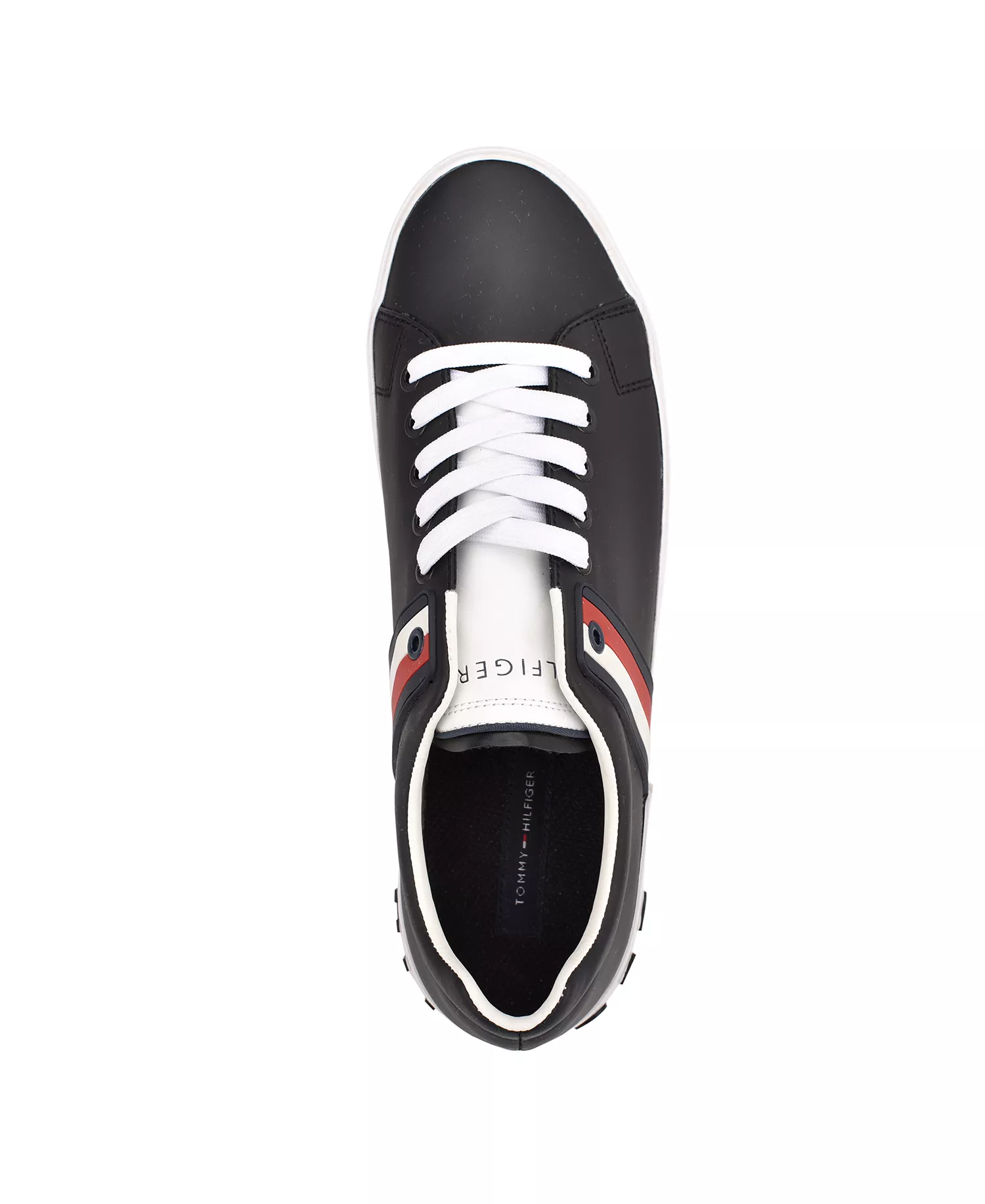 Men's Ramus Stripe Lace-Up Sneakers - Black - 10.5M