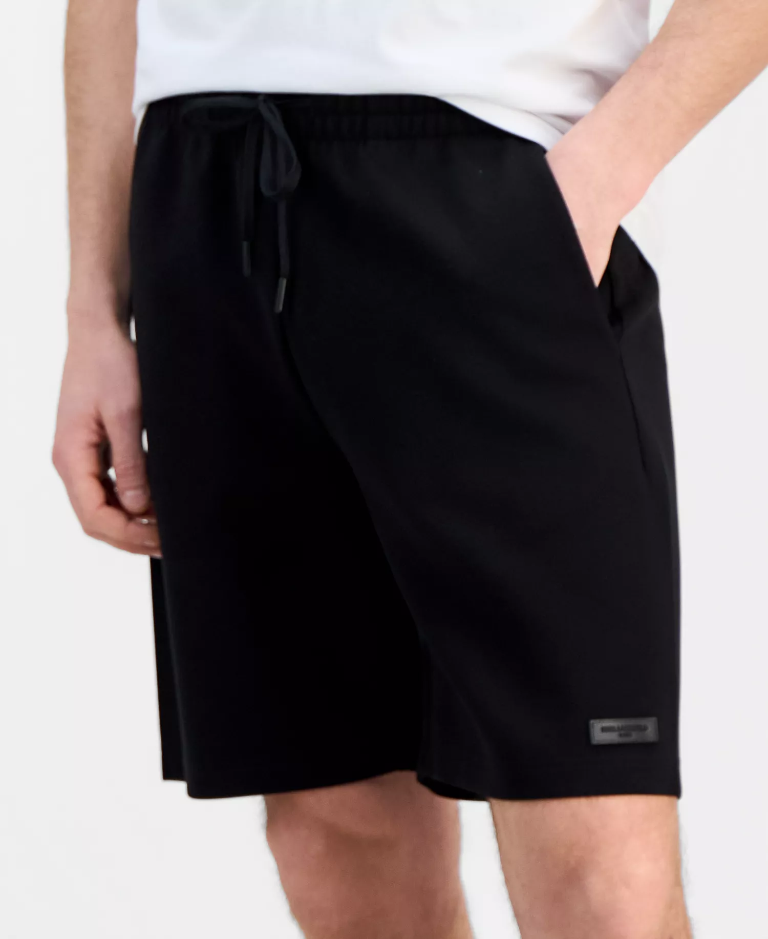 Men's Ponté-Knit 8.5" Pull-On Shorts - Black - 2XL