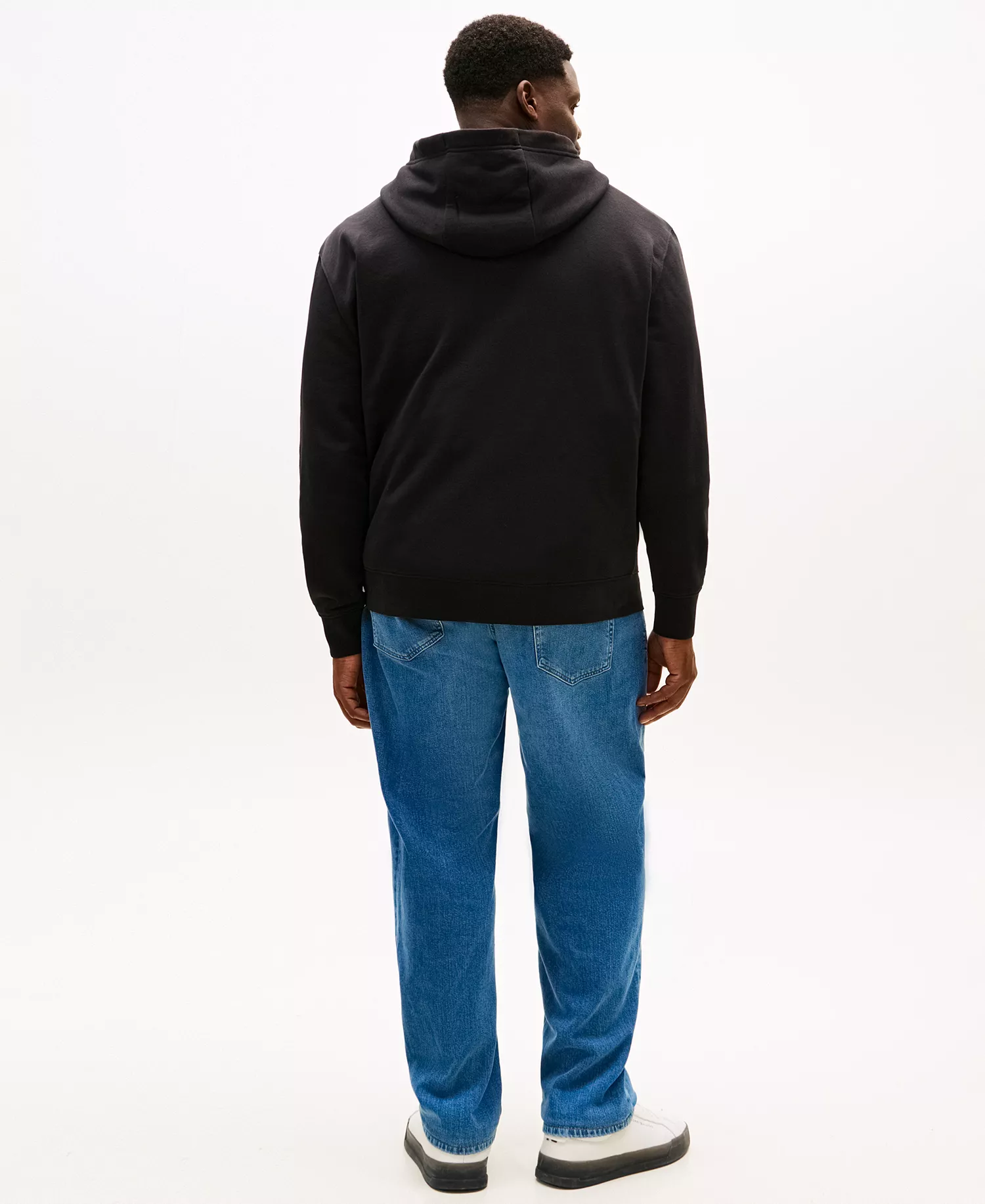 Men's Big & Tall Regular-Fit Hooded Sweatshirt - Black - 2XLT