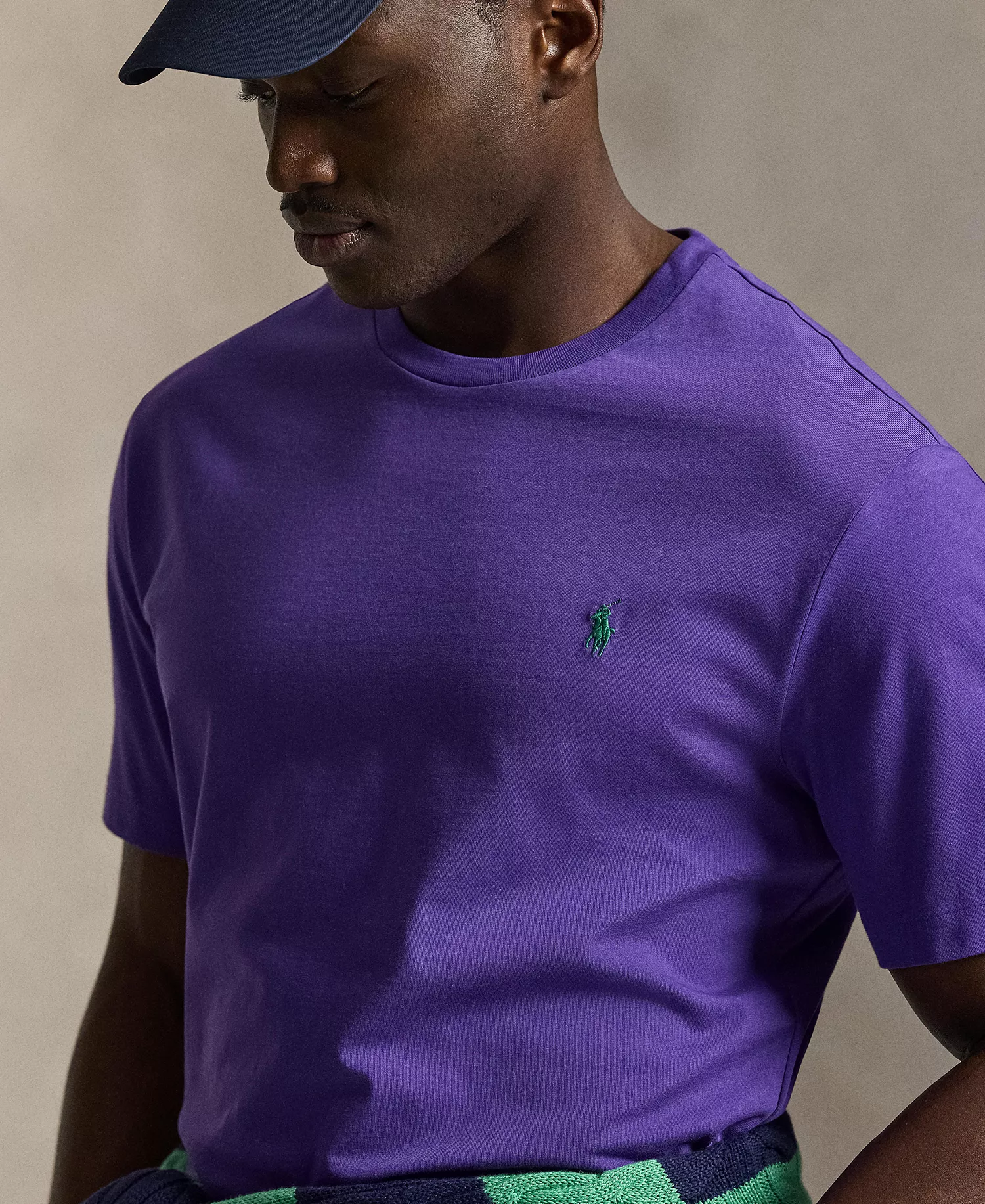 Men's Big & Tall Crewneck T-Shirt - Cabana Purple - 2LT