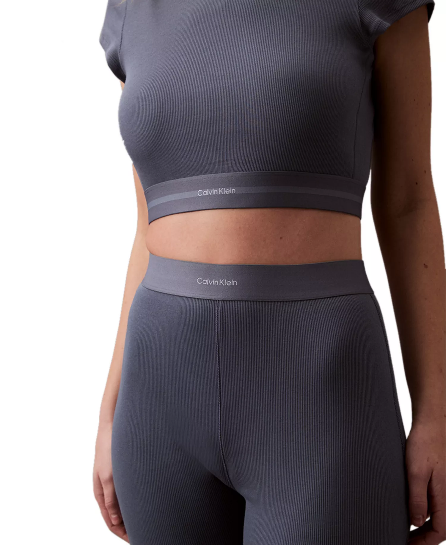 Women's Ribbed Bike Shorts QS7216 - Grisaille - S