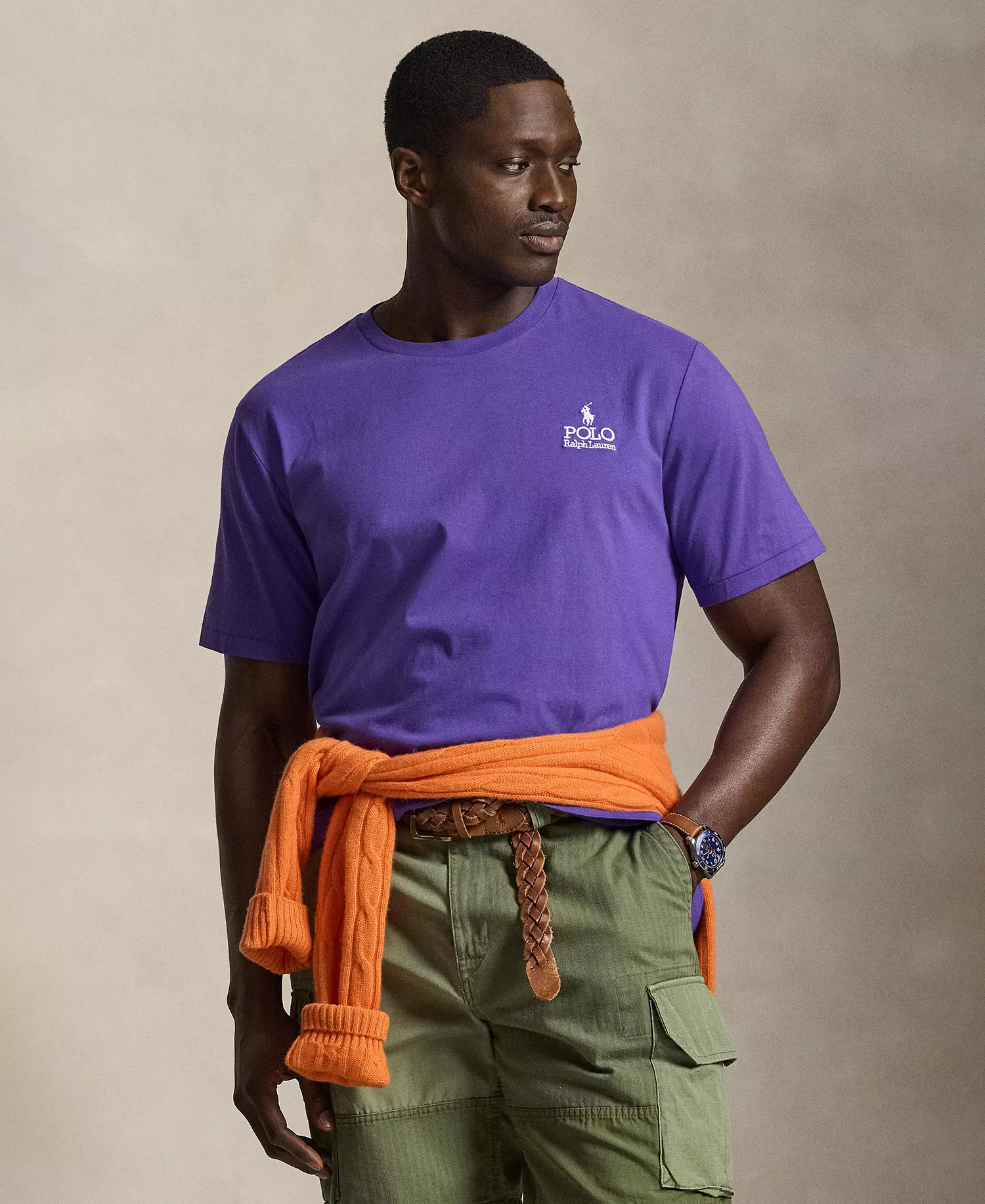 Men's Big & Tall Short-Sleeve T-Shirt - Cabana Purple - 2LT