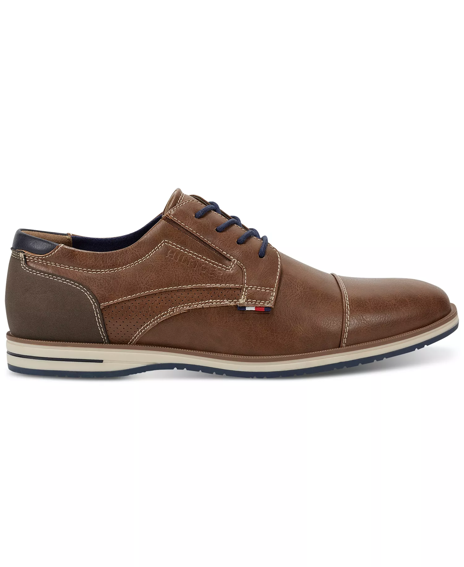 Men's Urban Casual Oxford Shoes - Cognac, Navy - 10.5M