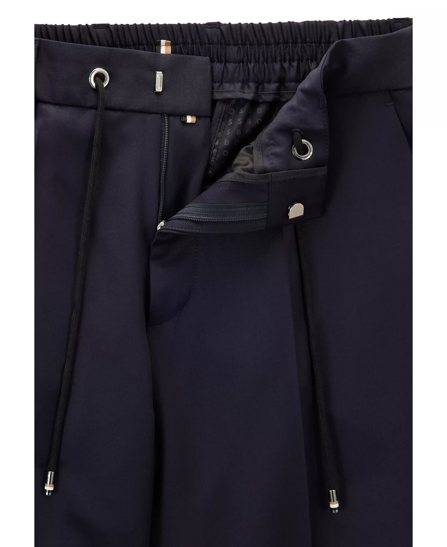 Men's Drawstring Trousers - Dark Blue - 28R
