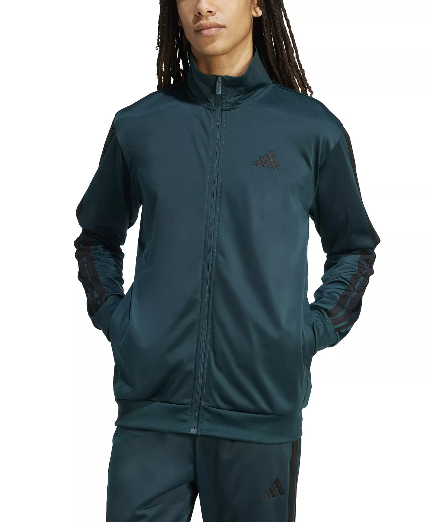 Men's 3 Stripes Tricot Regular Track Jacket - Aurora Ivory - 2XL
