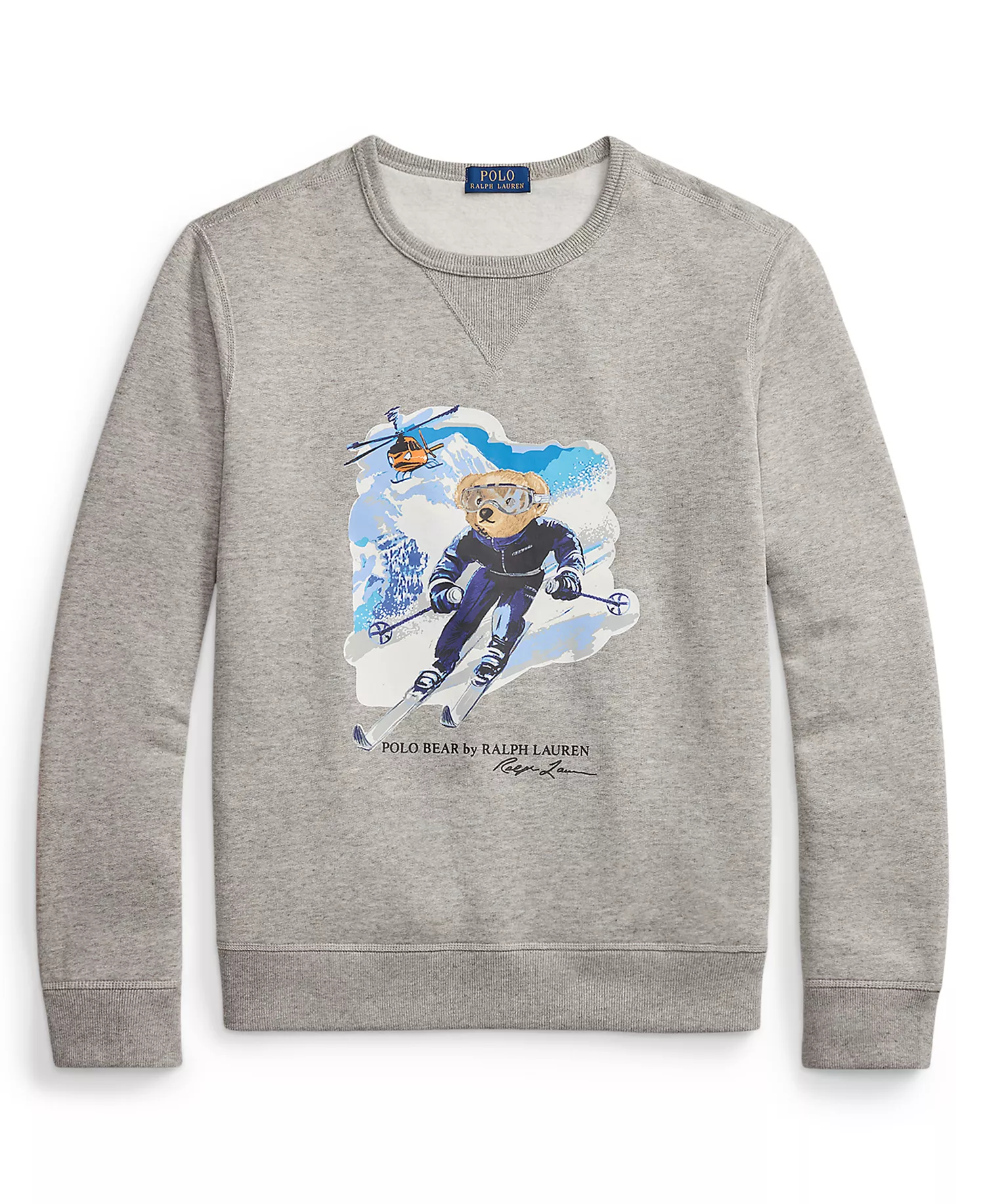 Men's Bear Long-Sleeve Sweatshirt - Loft Heather/active Bear - L