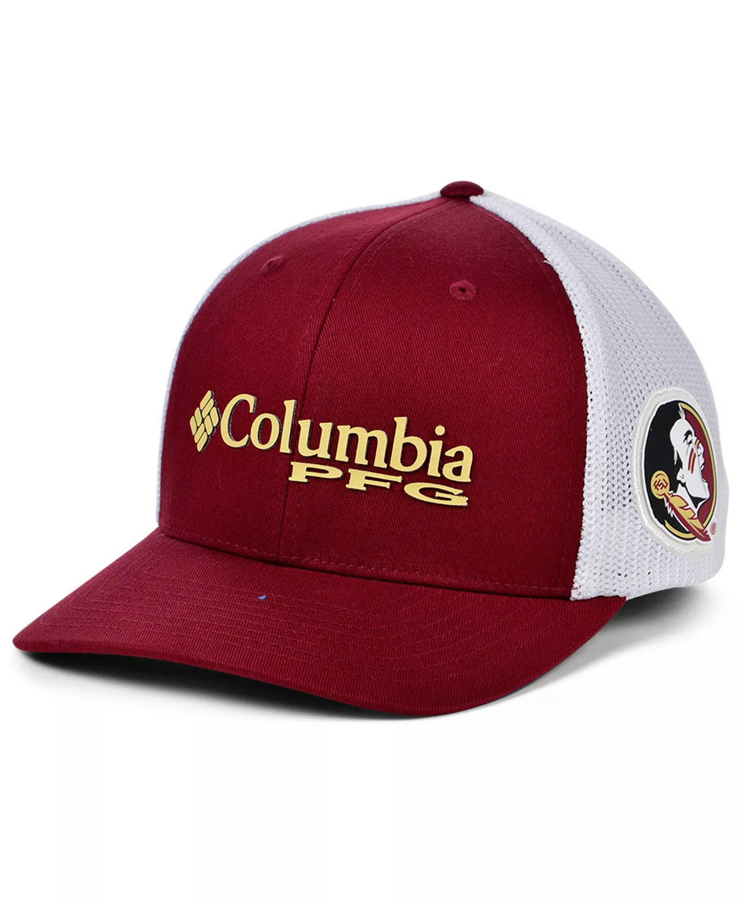 Florida State Seminoles PFG Stretch Cap - Maroon/White - L/XL