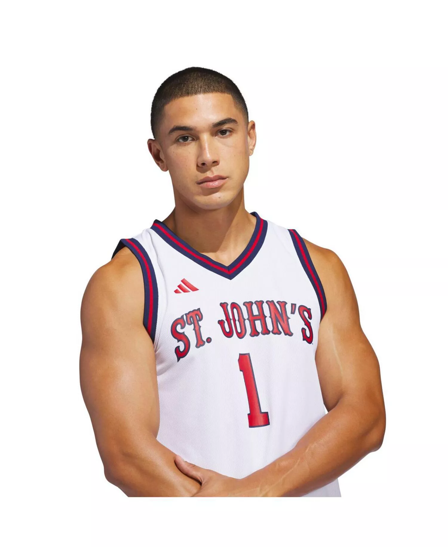 Men's White St. John's Red Storm Home Replica Basketball Jersey - White - 2XL