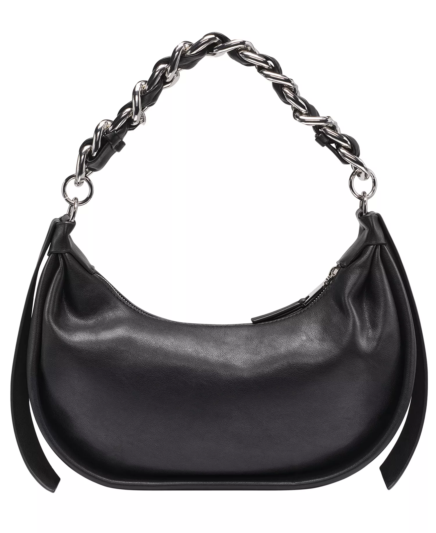 Fiona Small Hobo Bag - Black/silver - ONE SIZE
