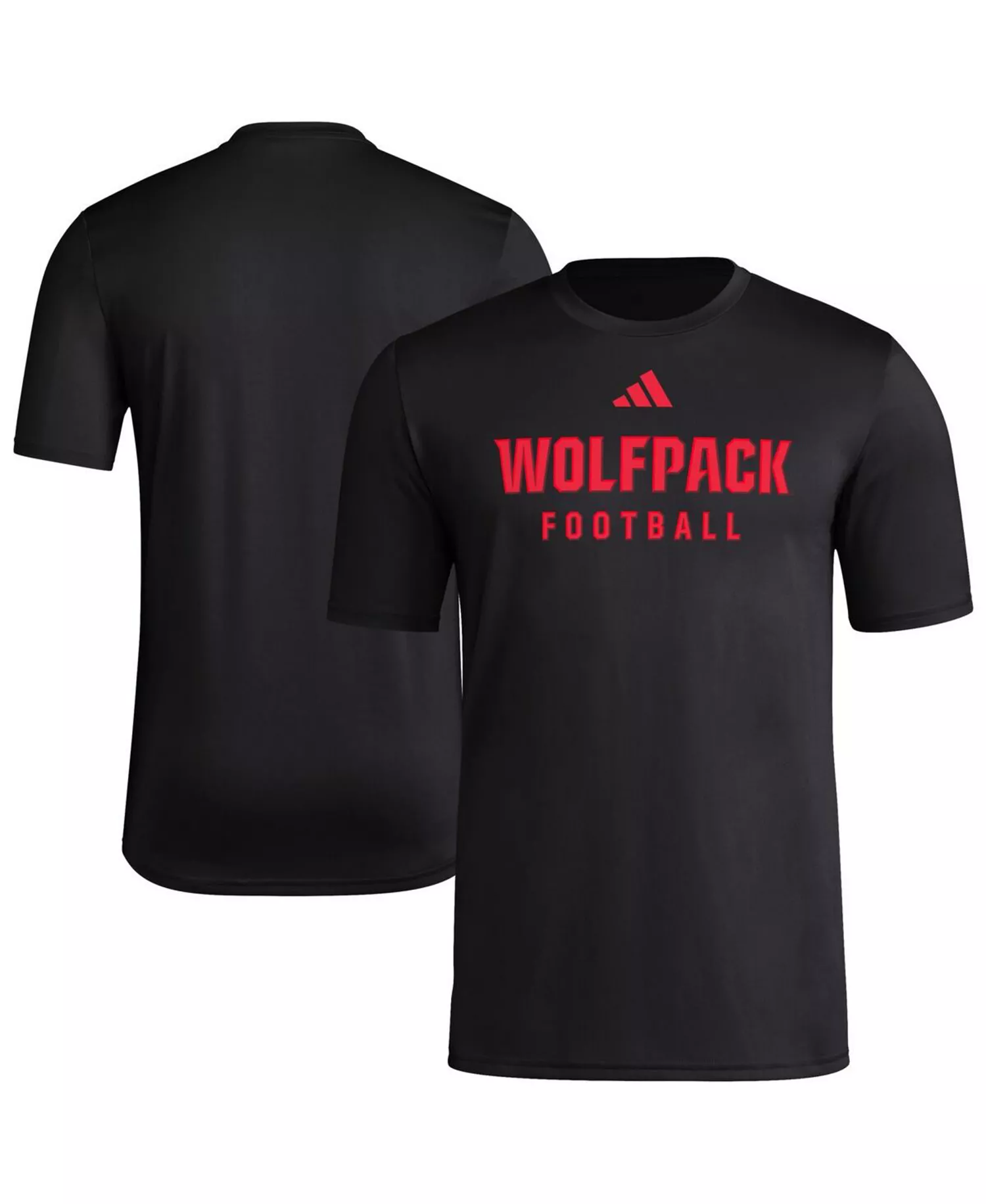 Men's Black NC State Wolfpack Locker Practice Football Pre-Game T-Shirt - Black - L