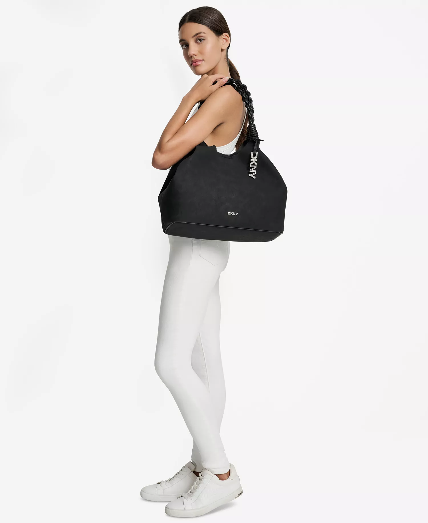 Women's Paula Large Tote Bag - Black/silver - NO SIZE