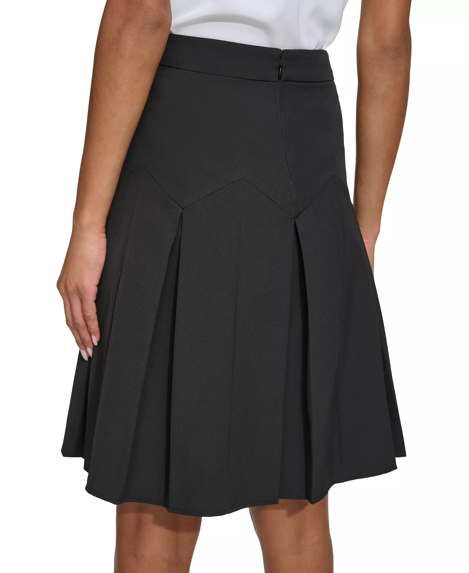 Karl Lagerfeld Women's Pleated Skirt  - Black - 0
