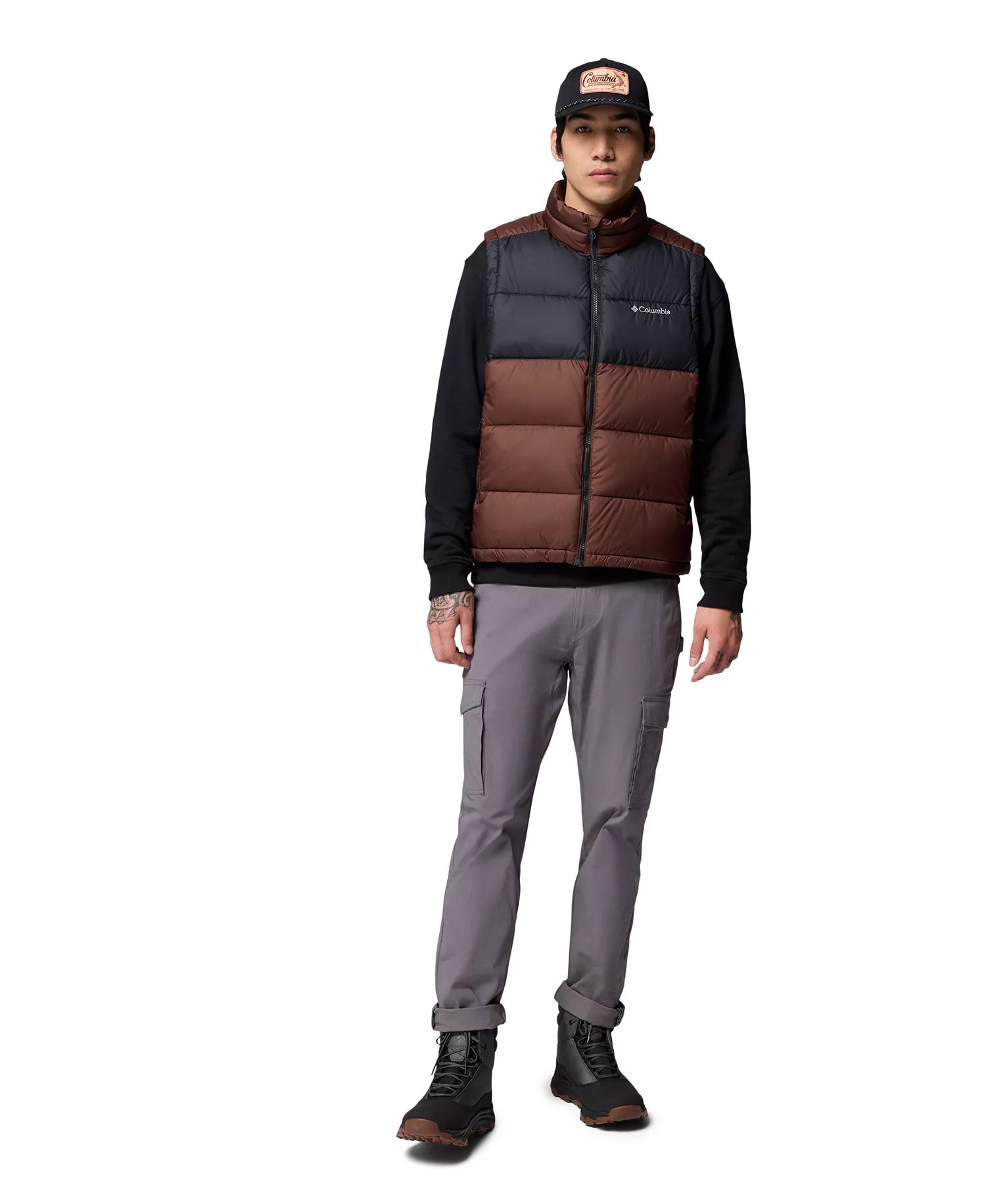 Men's Pike Lake Vest - Tobacco/black - S