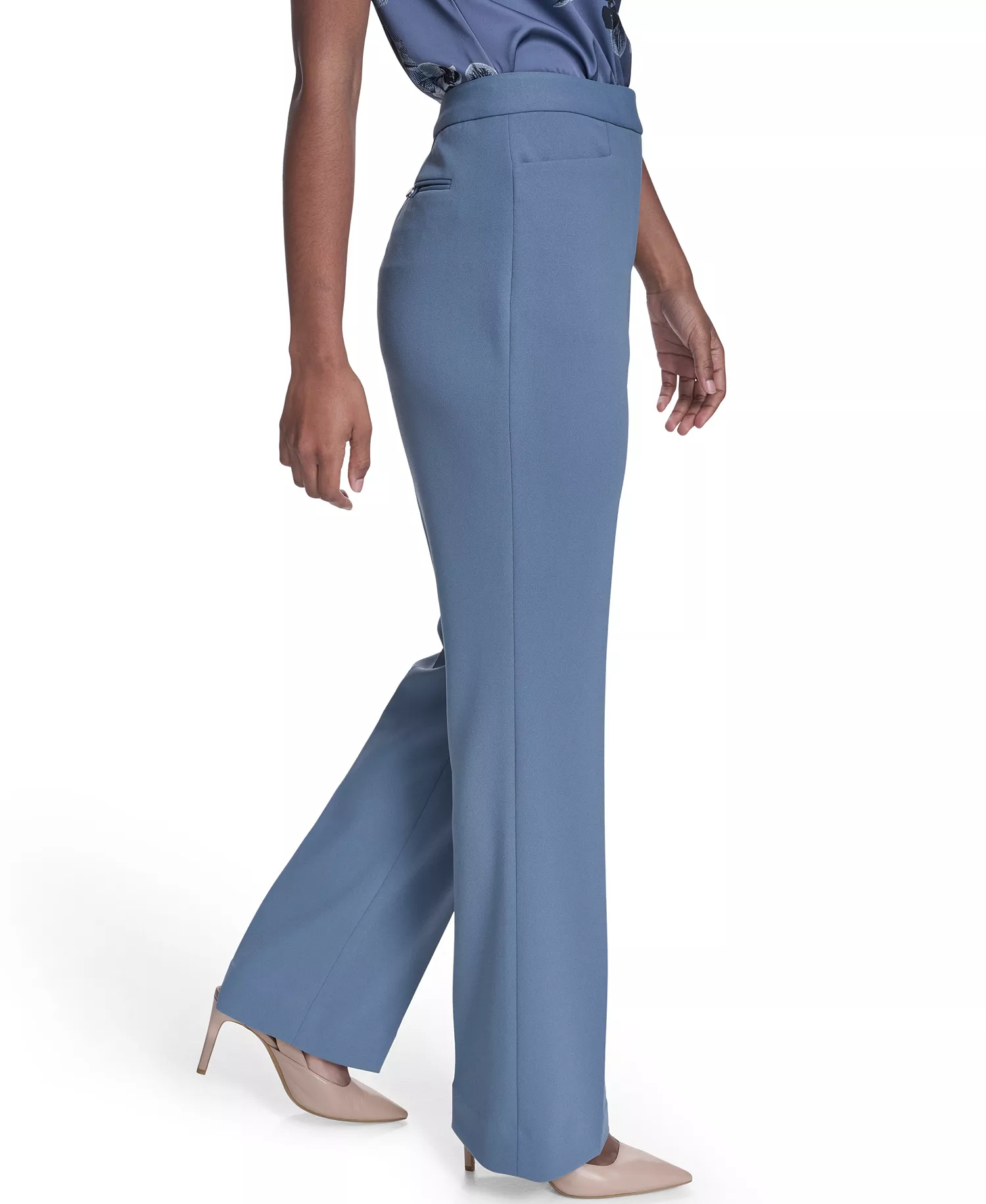 Petite Full Length Straight Pants - Flint - 10P