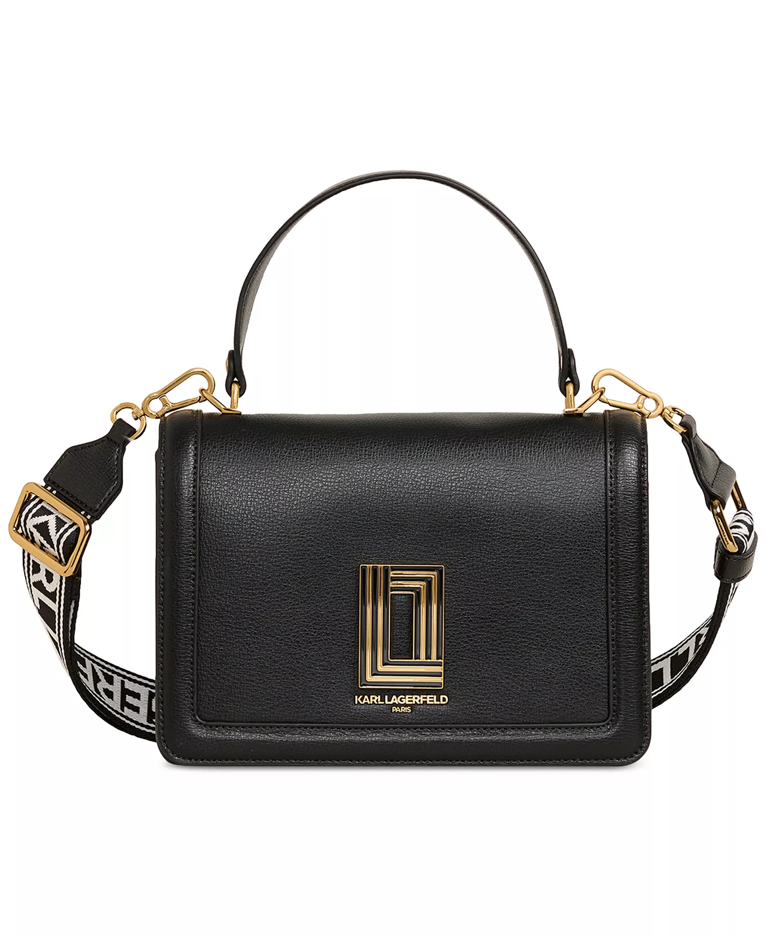 Simone Small Flap Crossbody Bag - Black - NO SIZE