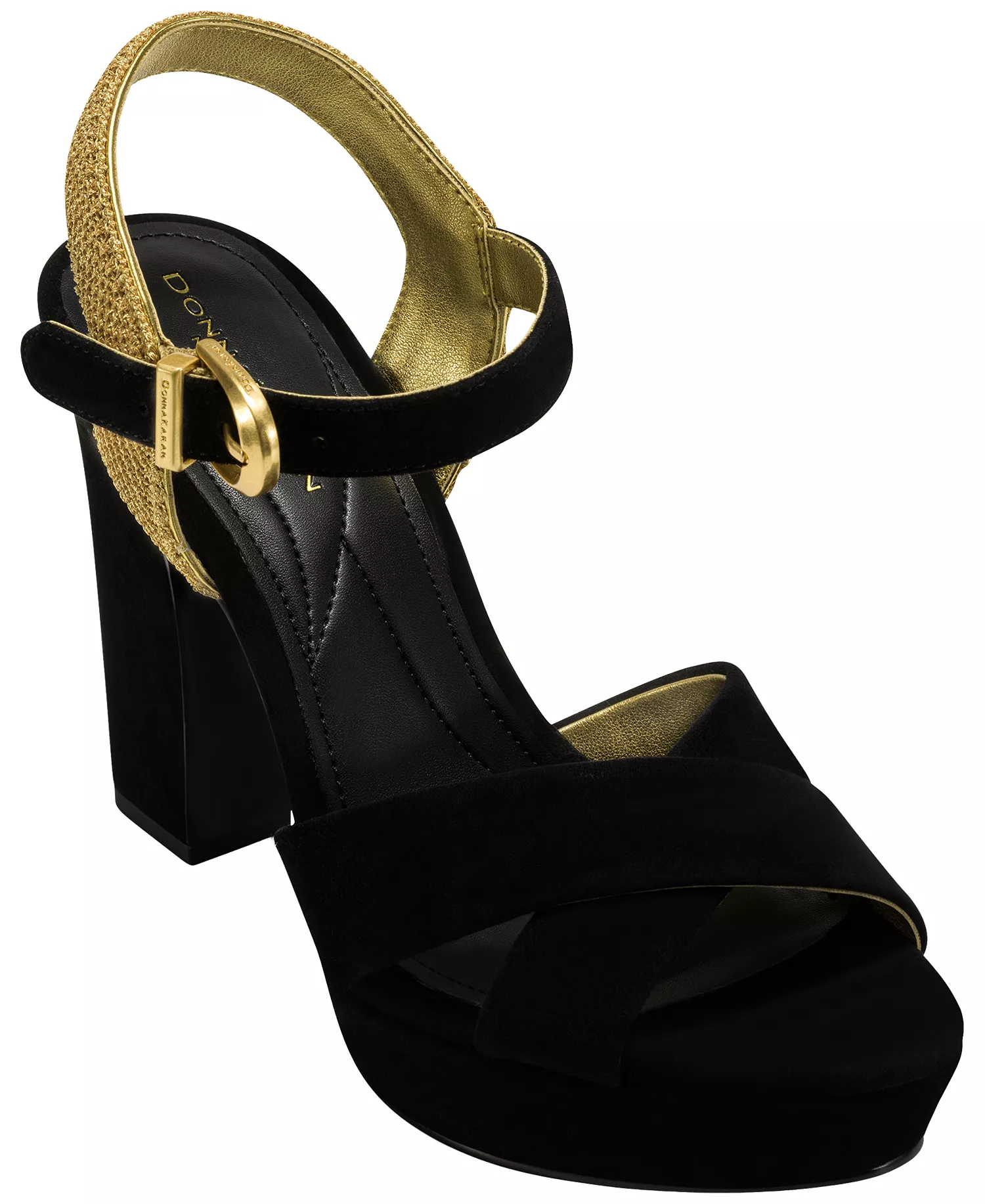 Women's Stefania Platform Sandals - Black/Gold - 10M