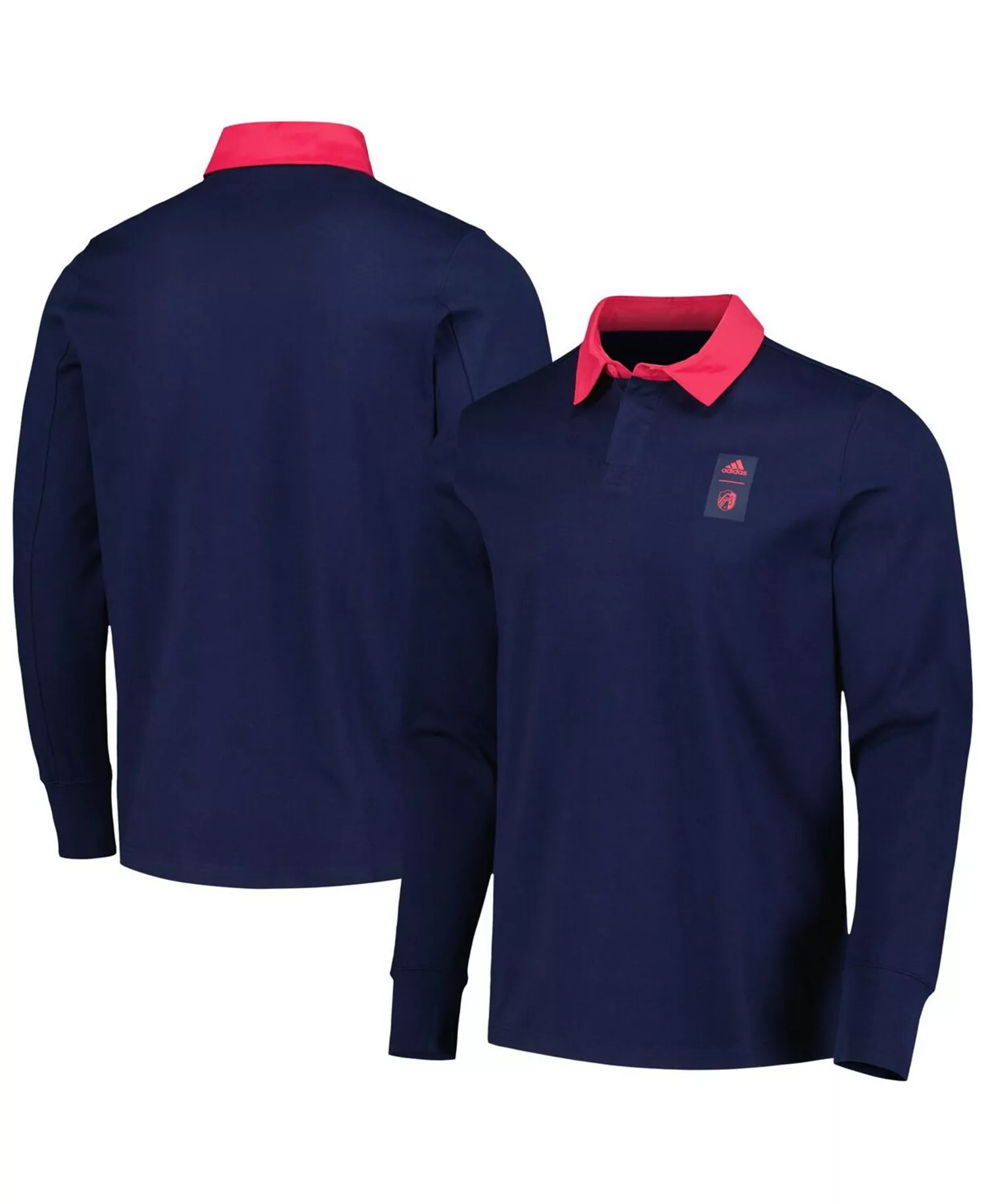Men's 2023 Player Navy St. Louis City SC Travel Long Sleeve Polo Shirt - Navy - 2XL