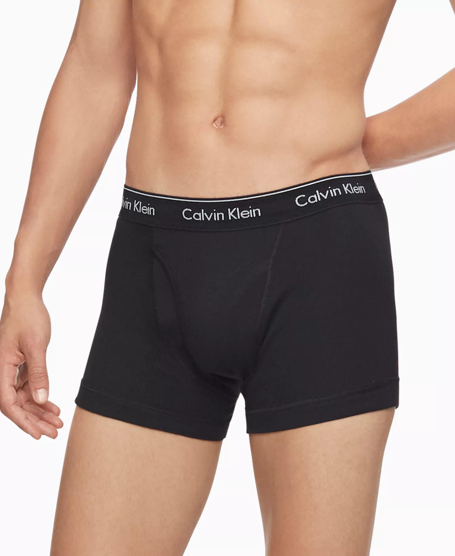 Men's Cotton Classic Trunks, 5-Pack - Black - L