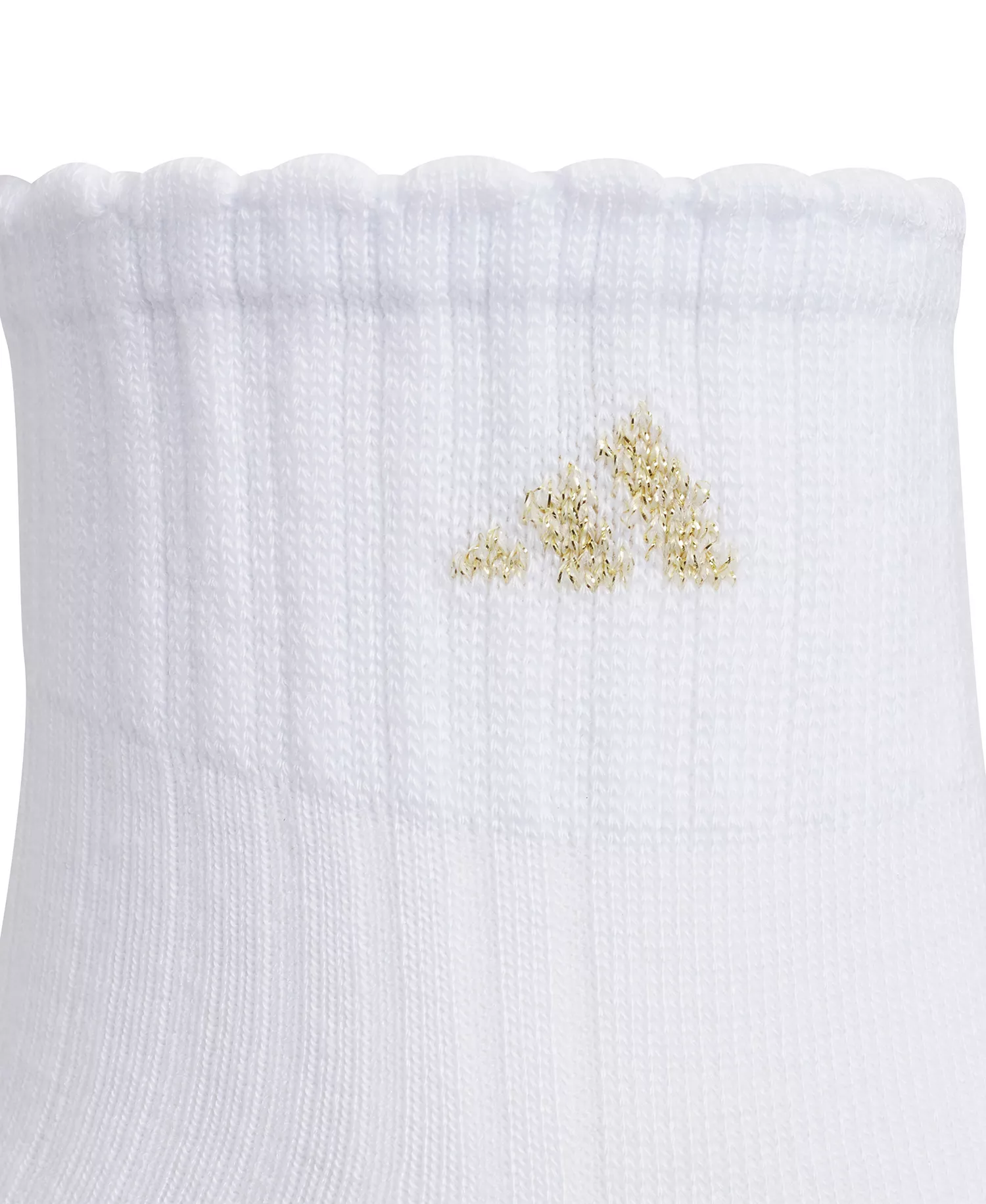 Women's Sport Fashion Quarter High Socks, 3-Pack - White/gold Metallic/rose Gold - 5-10