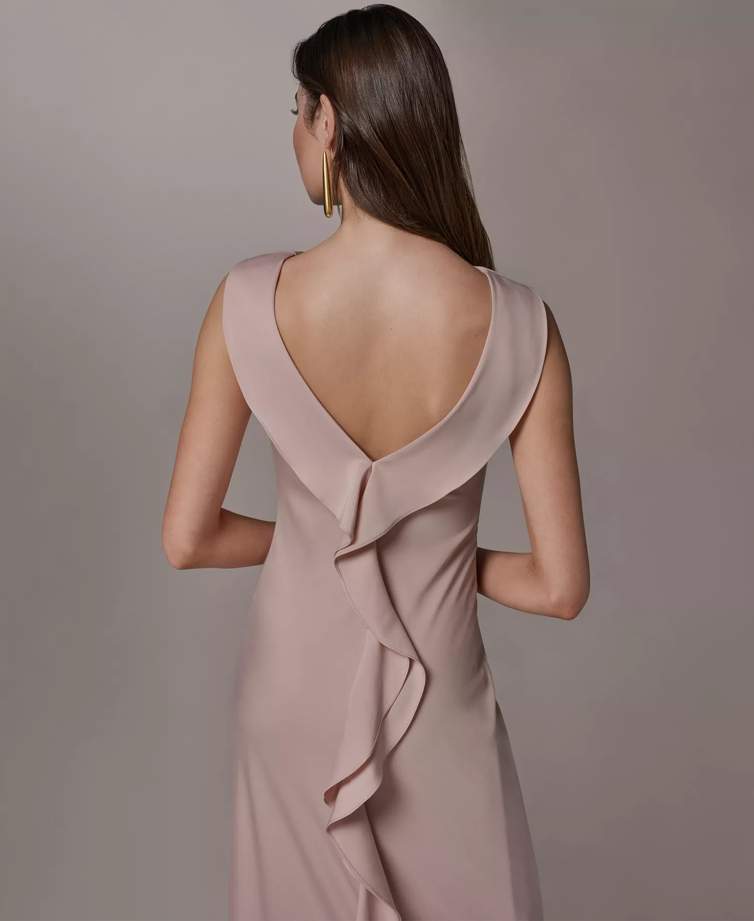 Women's Boat Neck Ball Gown - SNOW PETAL - 10