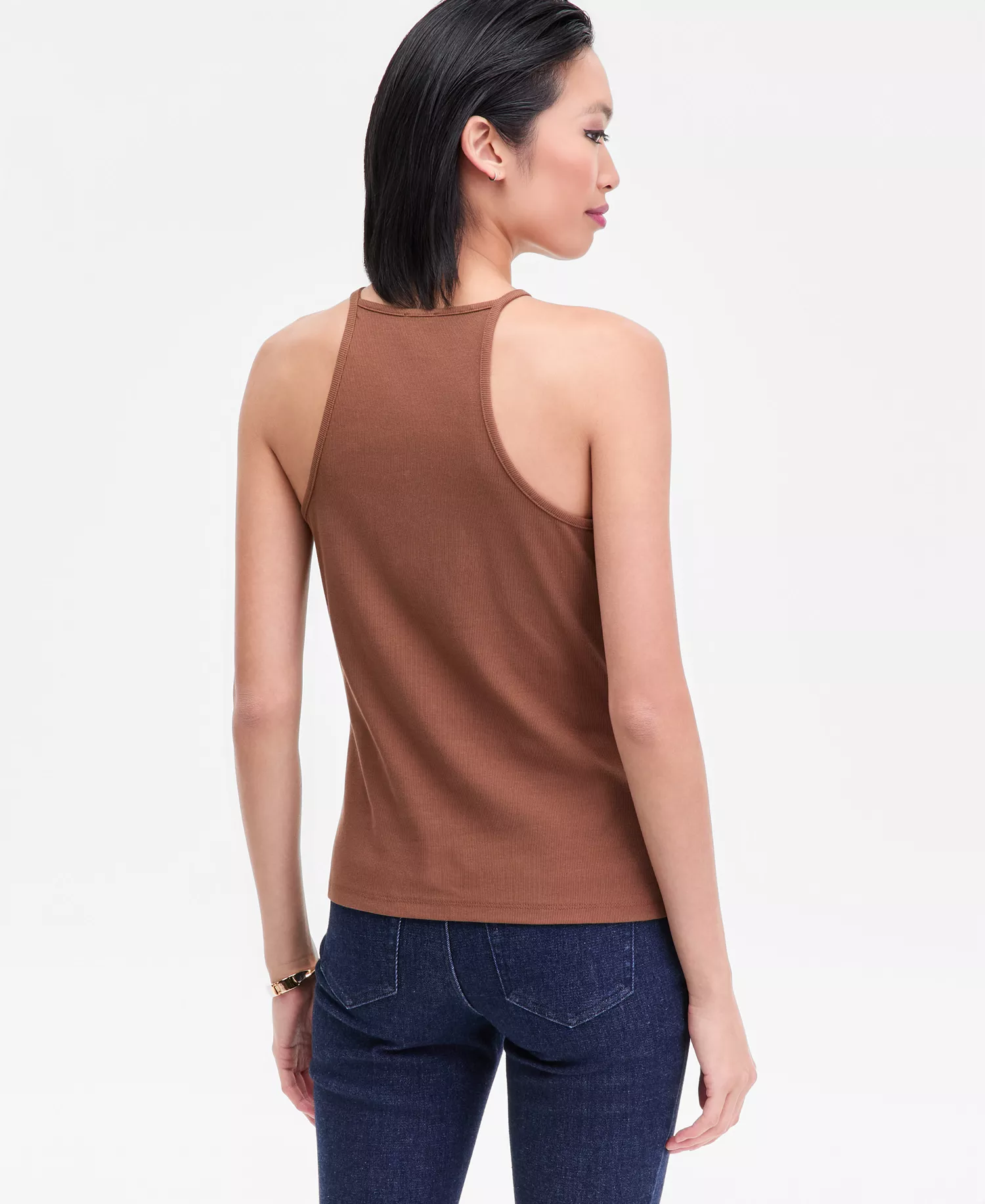 Women's Crystal Embellished Halter Tank Top, Macy's Exclusive - Bison - L