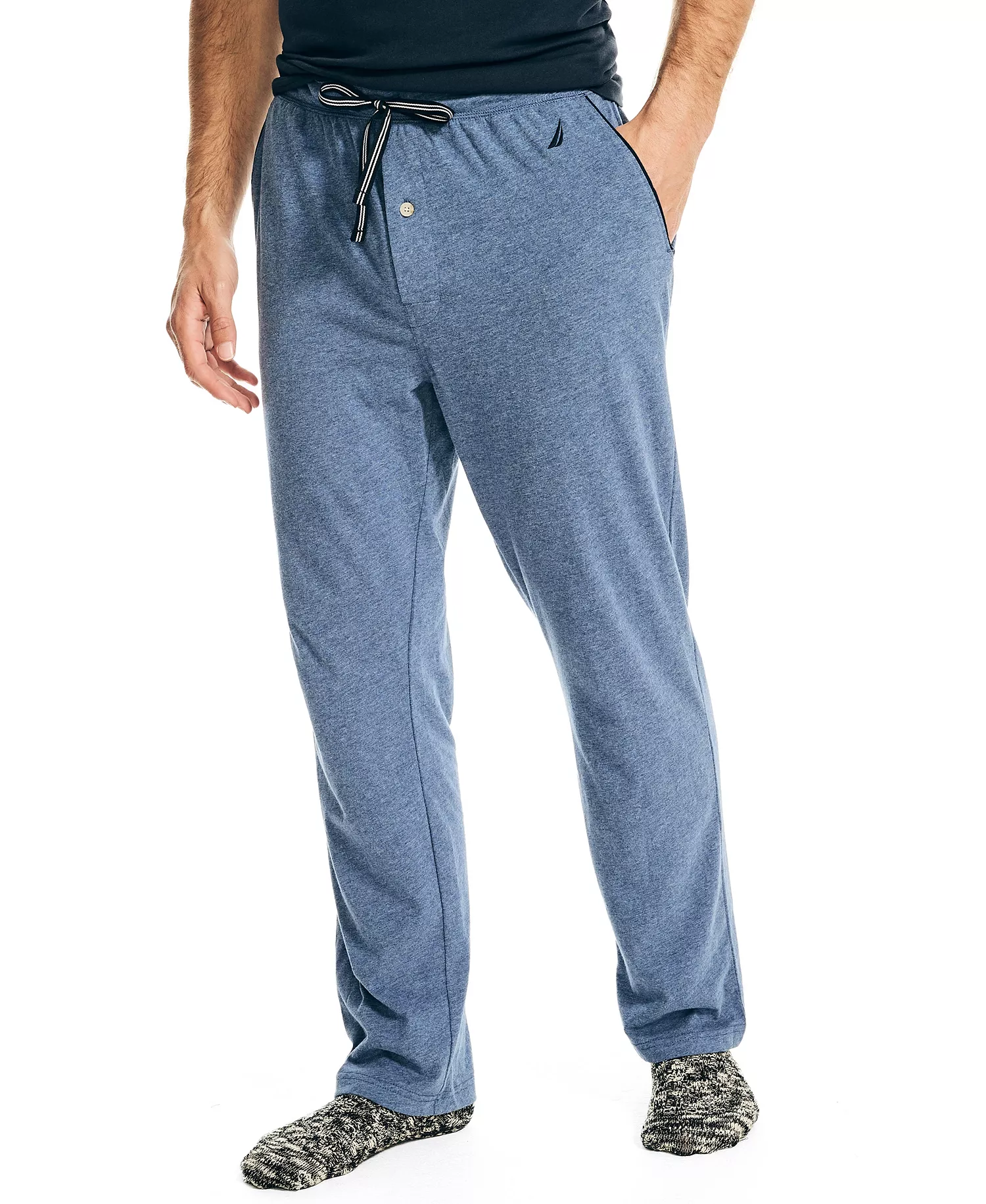 Men's Knit Classic Pants - Bluing Ohtr - L