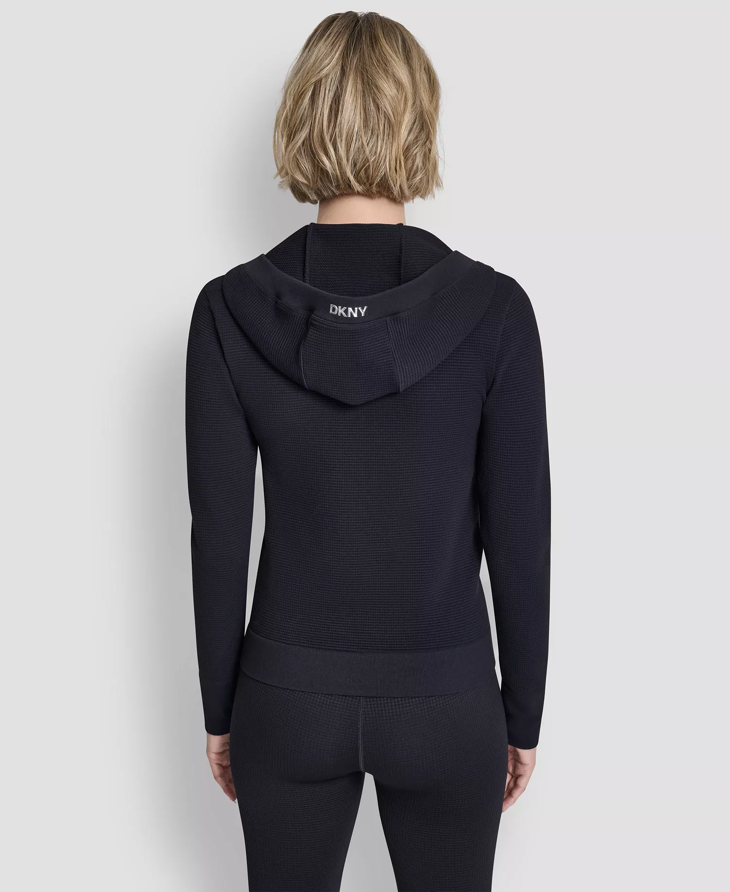 Women's Long-Sleeve Hoodie Jacket - Black - L