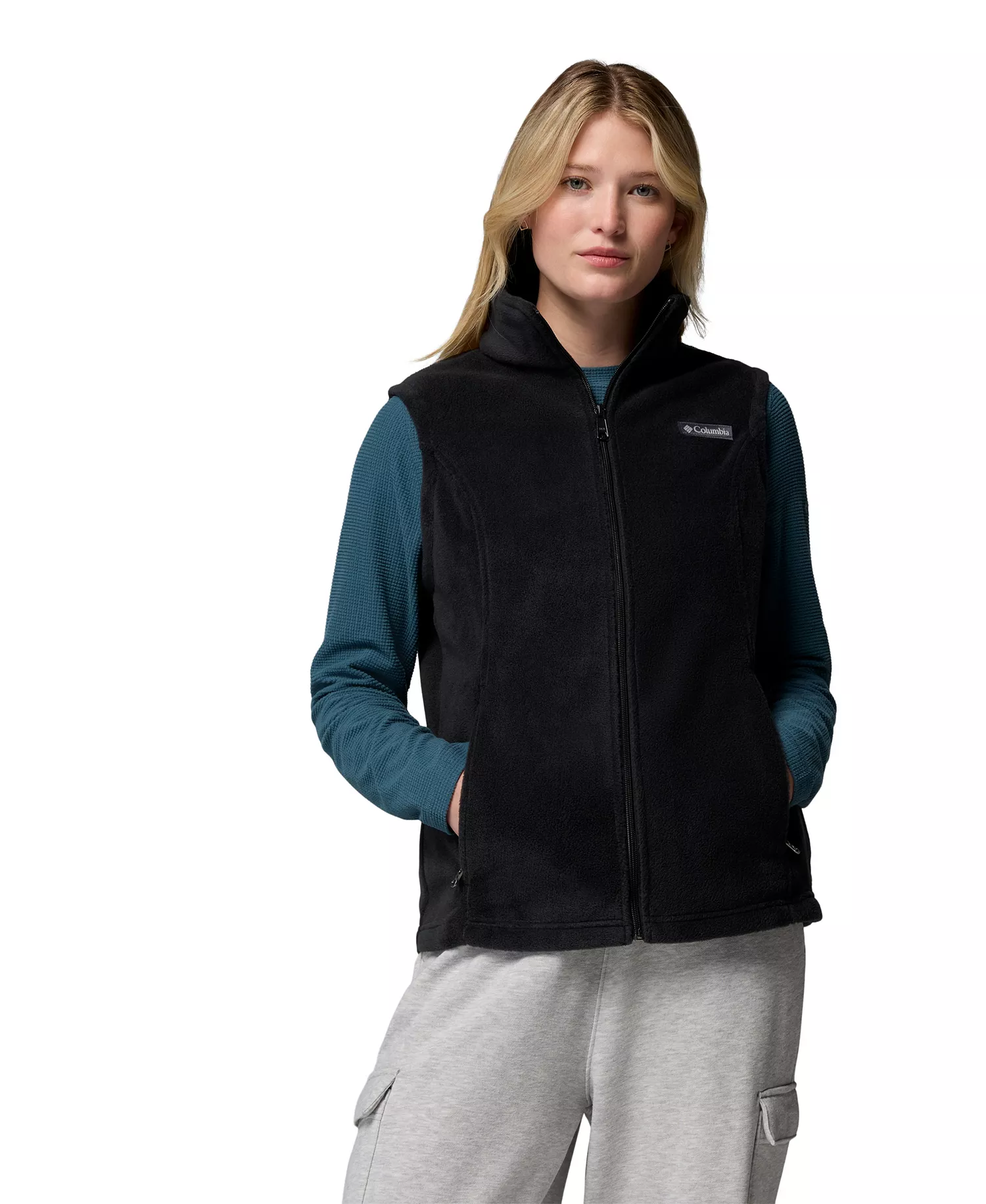 Women's Benton Springs Fleece Vest - Black - 1X