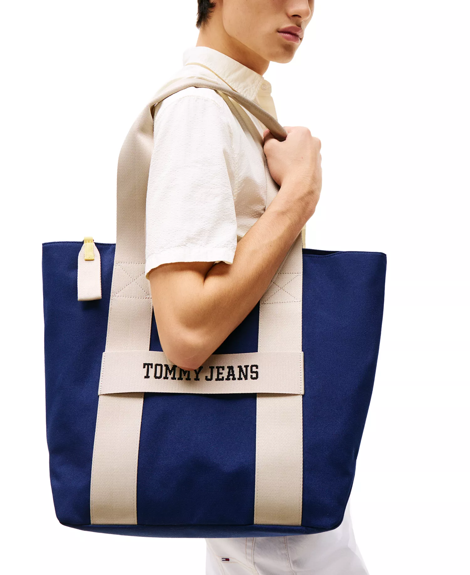 Men's Retro Logo Tote Bag - Pewter Green - No Size
