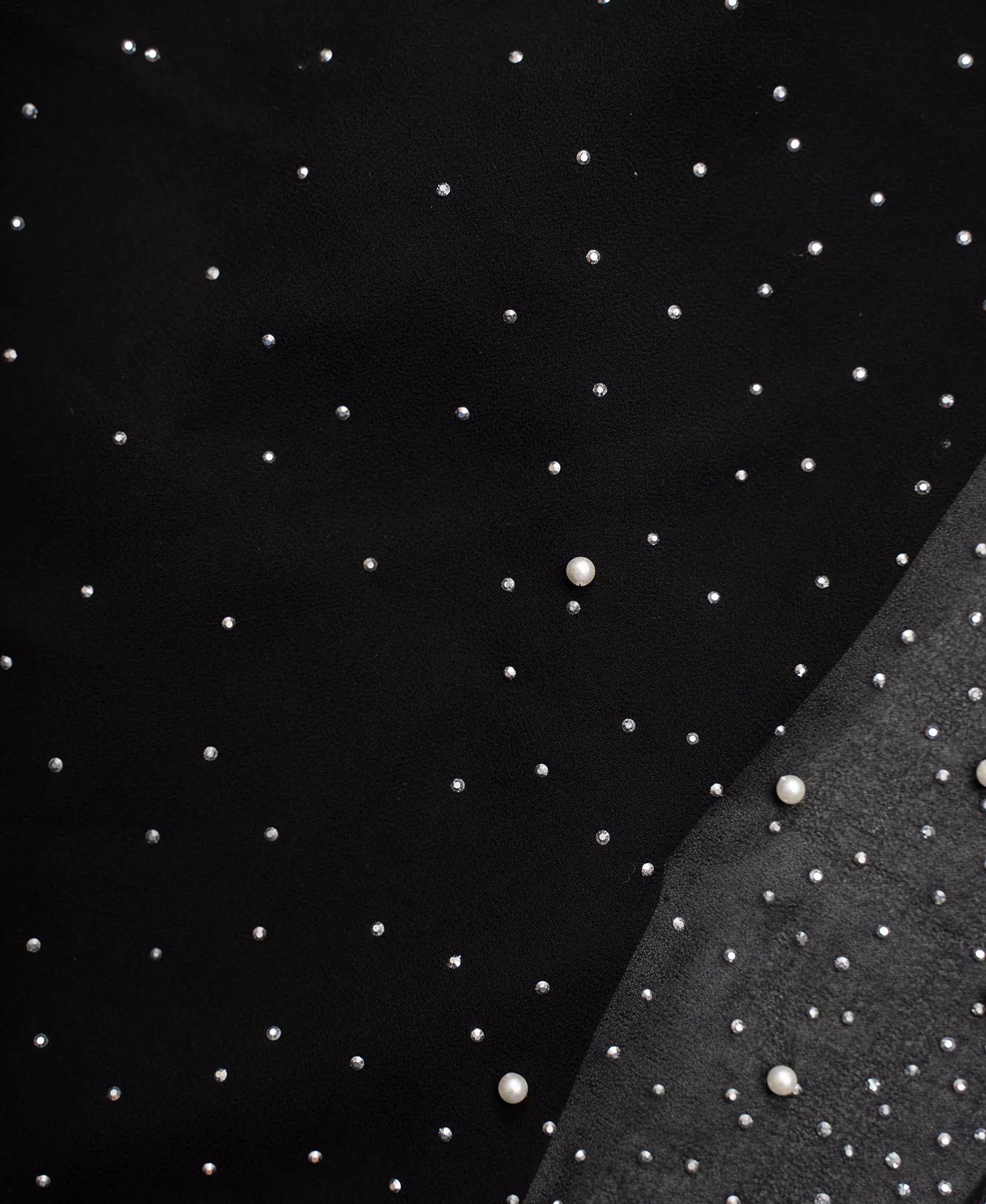 Embellished Wrap Scarf, Created for Macy's - Black - ONE SIZE