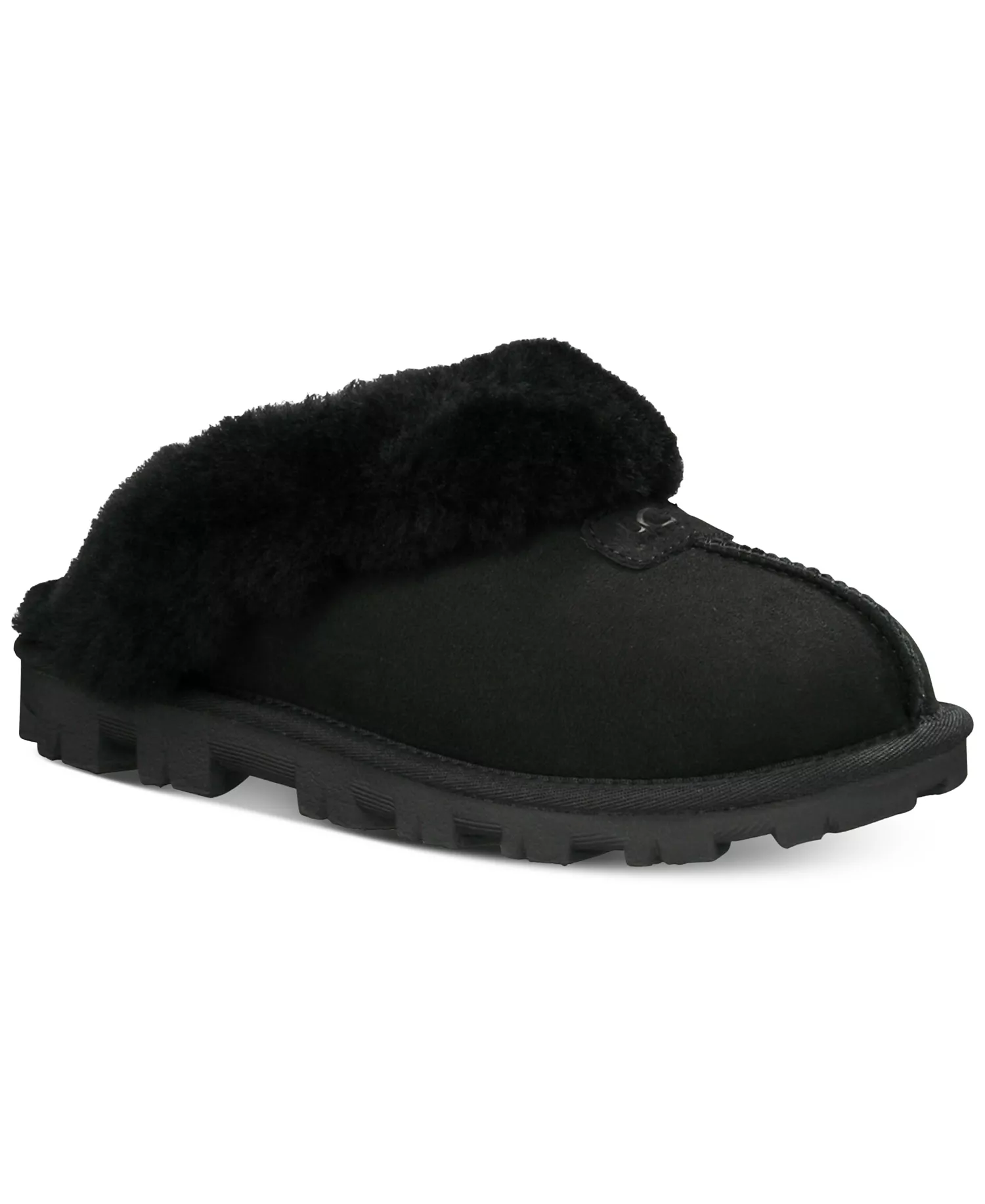 Women's Coquette Slip On Slide Slippers - Black - 10M