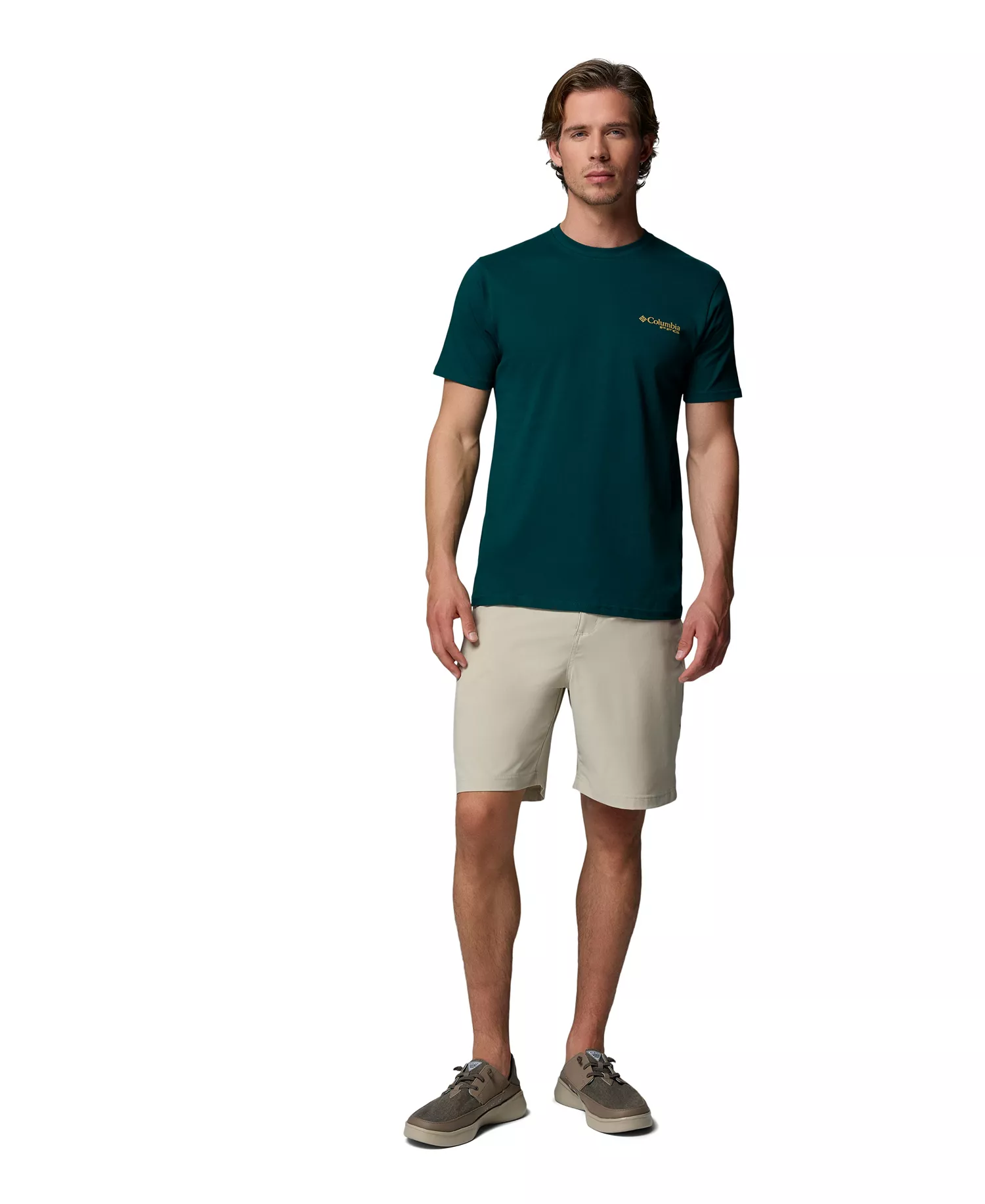 Men's PFG Border Graphic T-Shirt - MIDNIGHT/TEAL - L