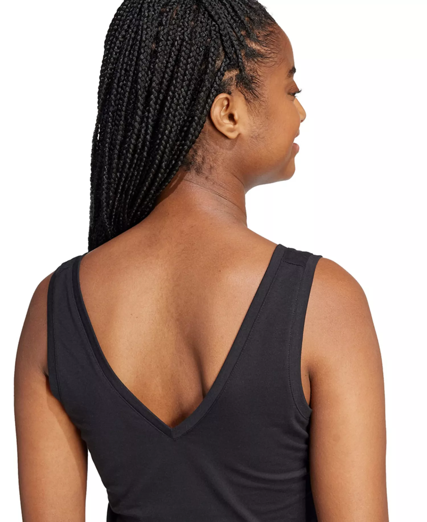 Women's Essentials Small Logo Cotton Tank Top - Black/white - 2XL