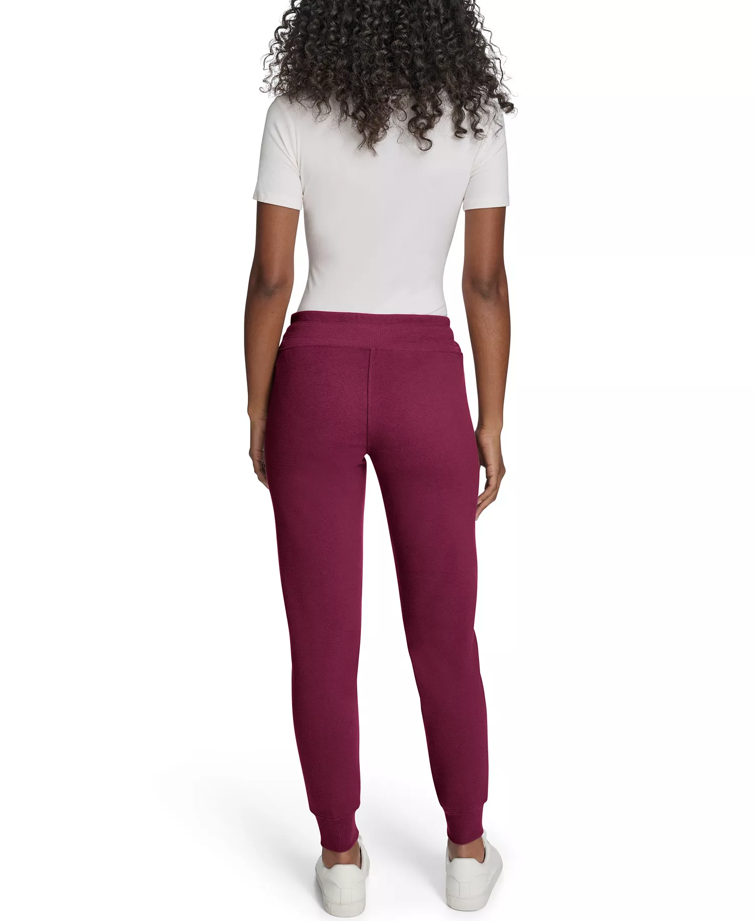 Women's Relaxed Fit Jogger Sweatpants - Berry Glaze - L