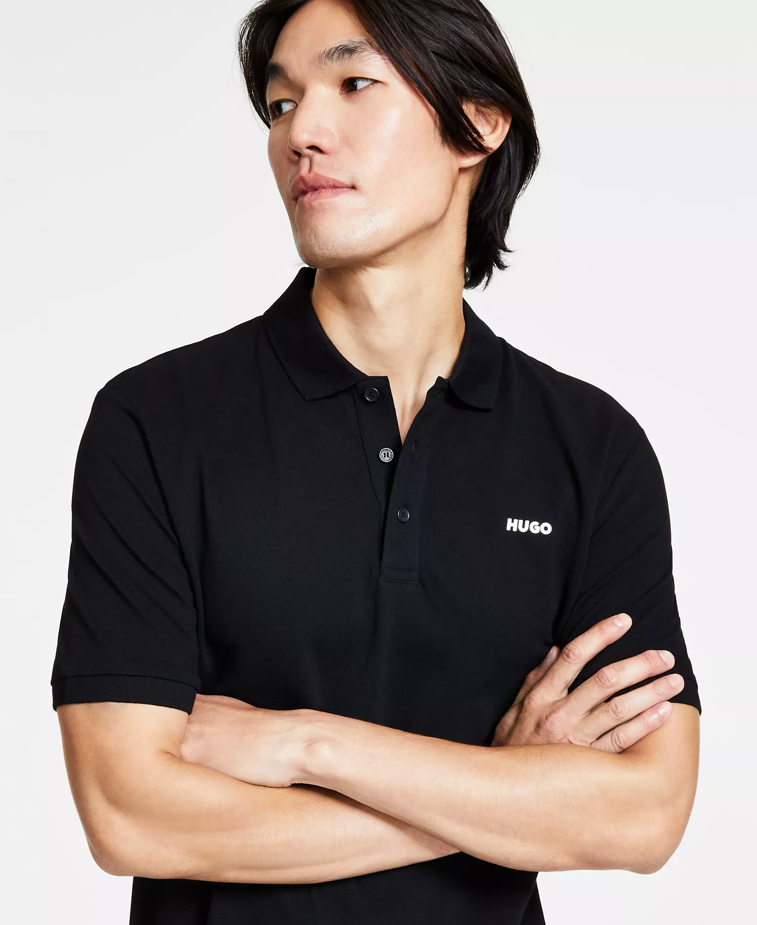 Men's Polo Shirt - Black - 2XL