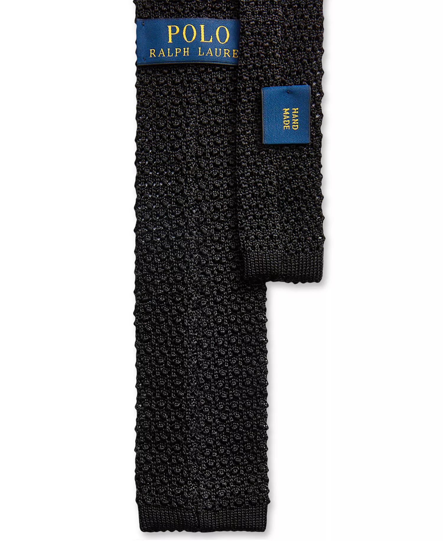 Men's Knit Silk Tie - Black - No Size