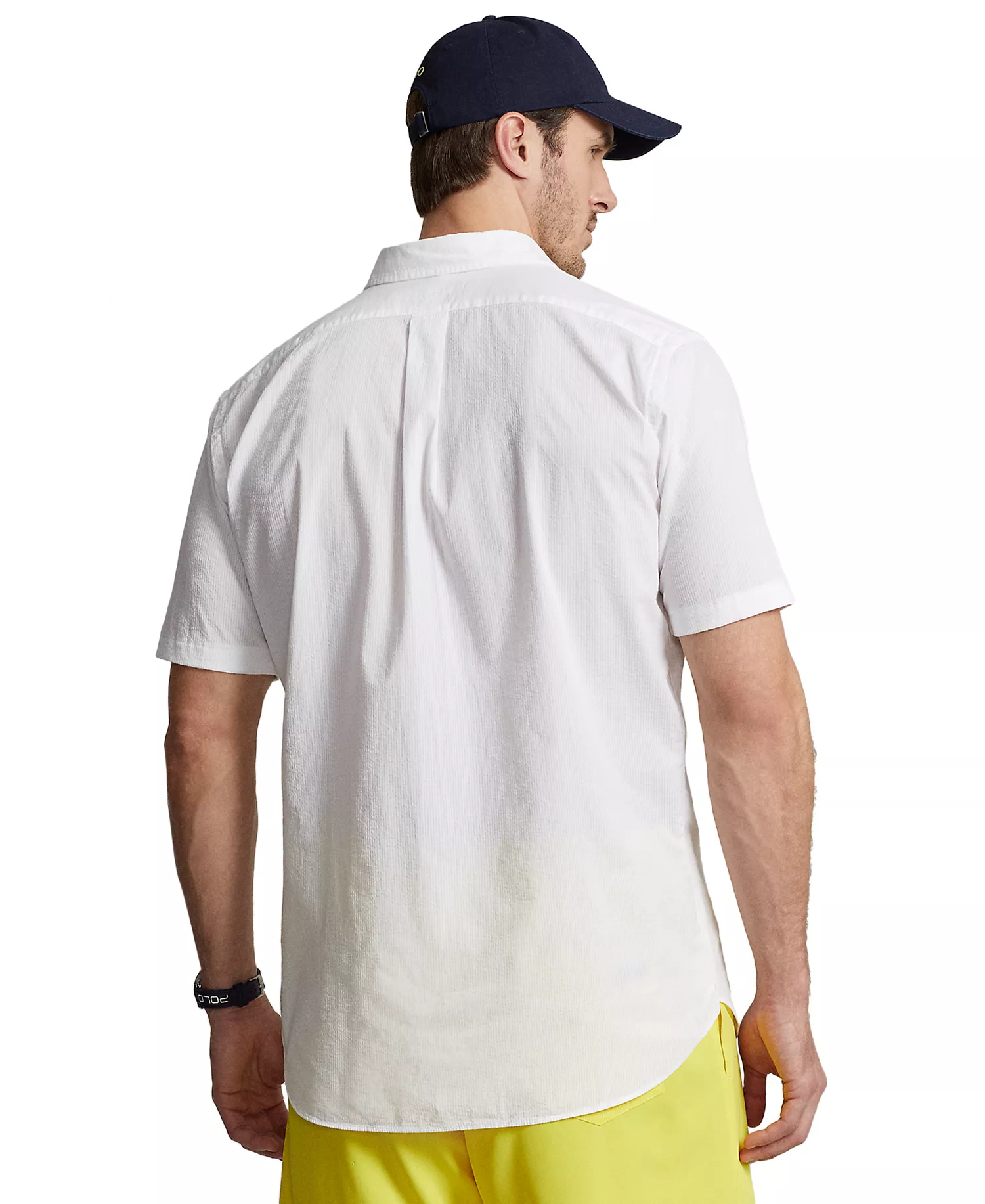 Men's Big & Tall Seersucker Shirt - White - 2LT