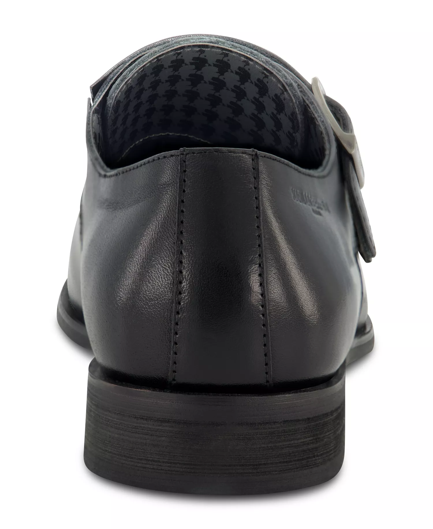 Men's Double Monk Cap Toe Dress Shoe - Black - 7