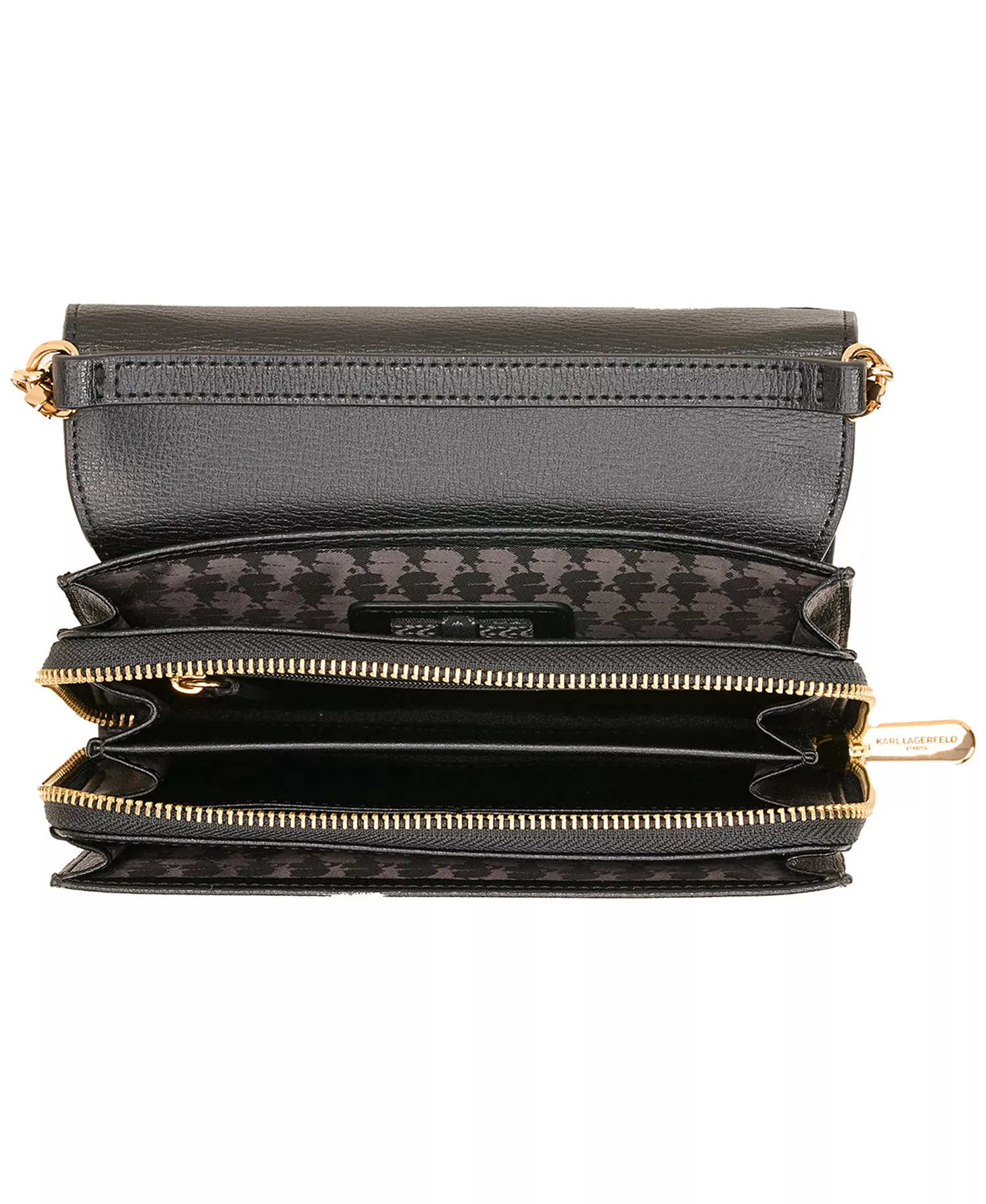 Lourdes Crossbody with Chain Strap - Black - NO SIZE
