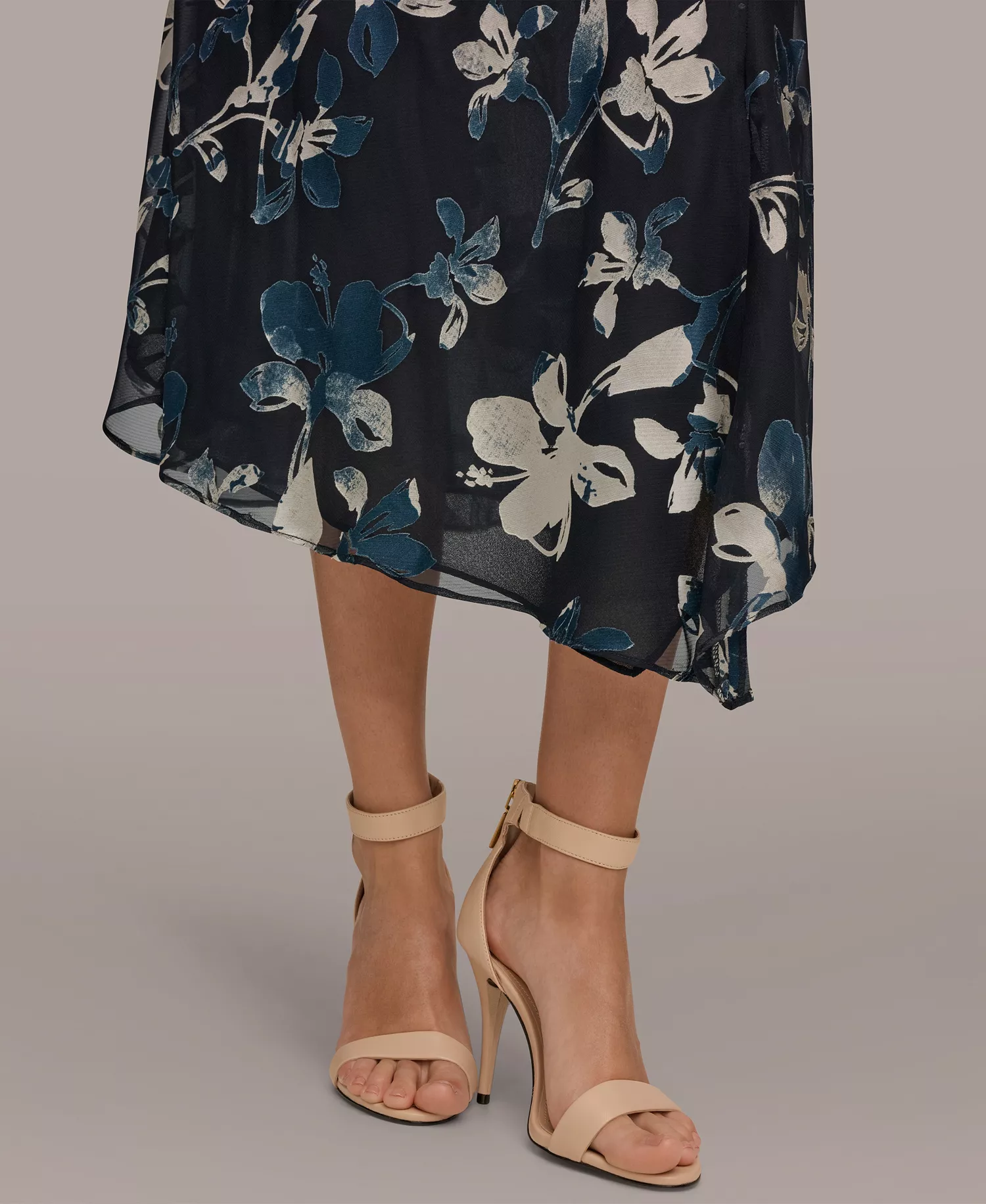 Women's Floral Sleeveless Dress - Nightfall Multi - 10