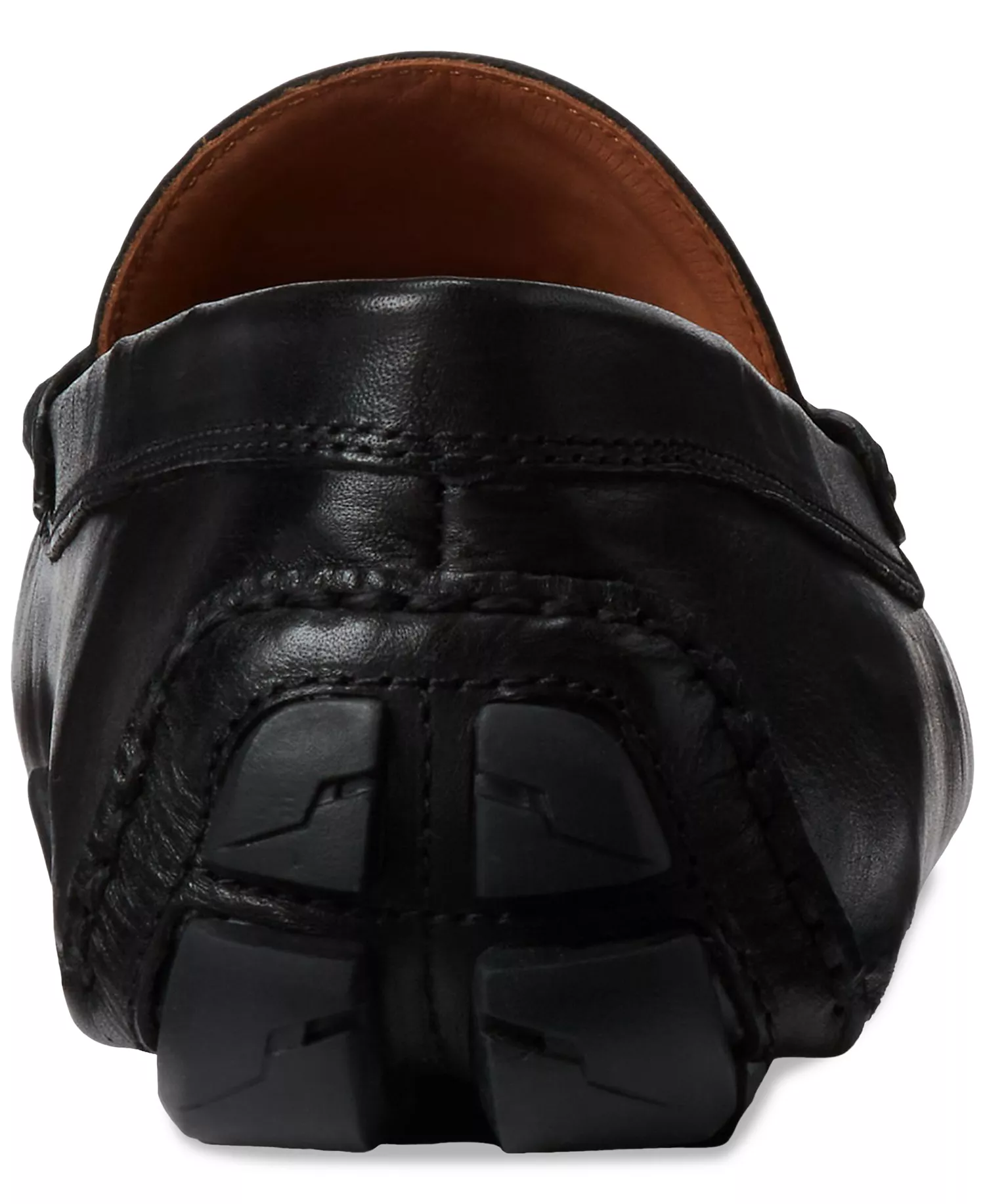 Men's Anders Leather Penny Driver - Black - 10