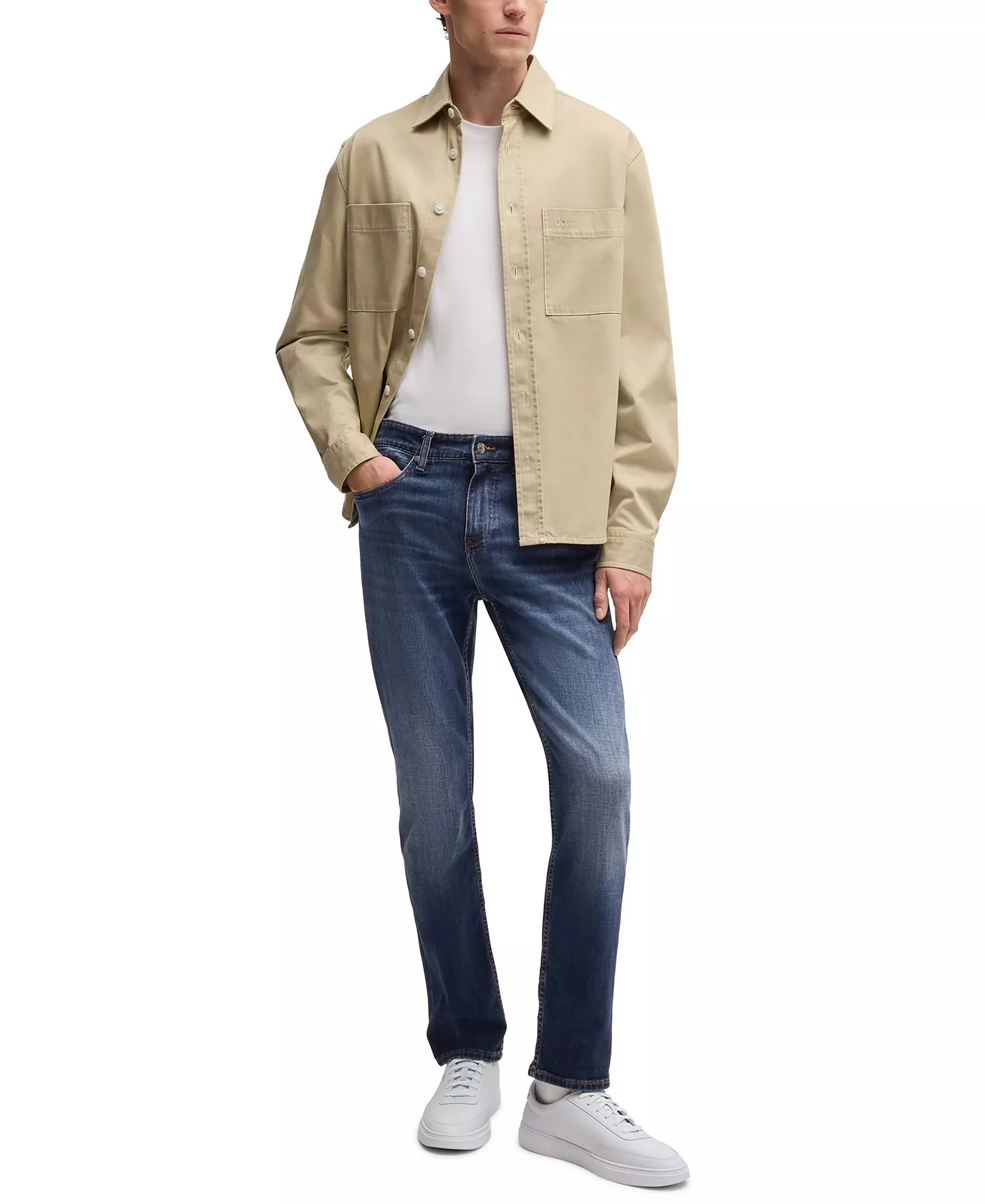 Men's Comfort-Stretch Denim Delaware Slim-Fit Jeans - Navy - 30x34