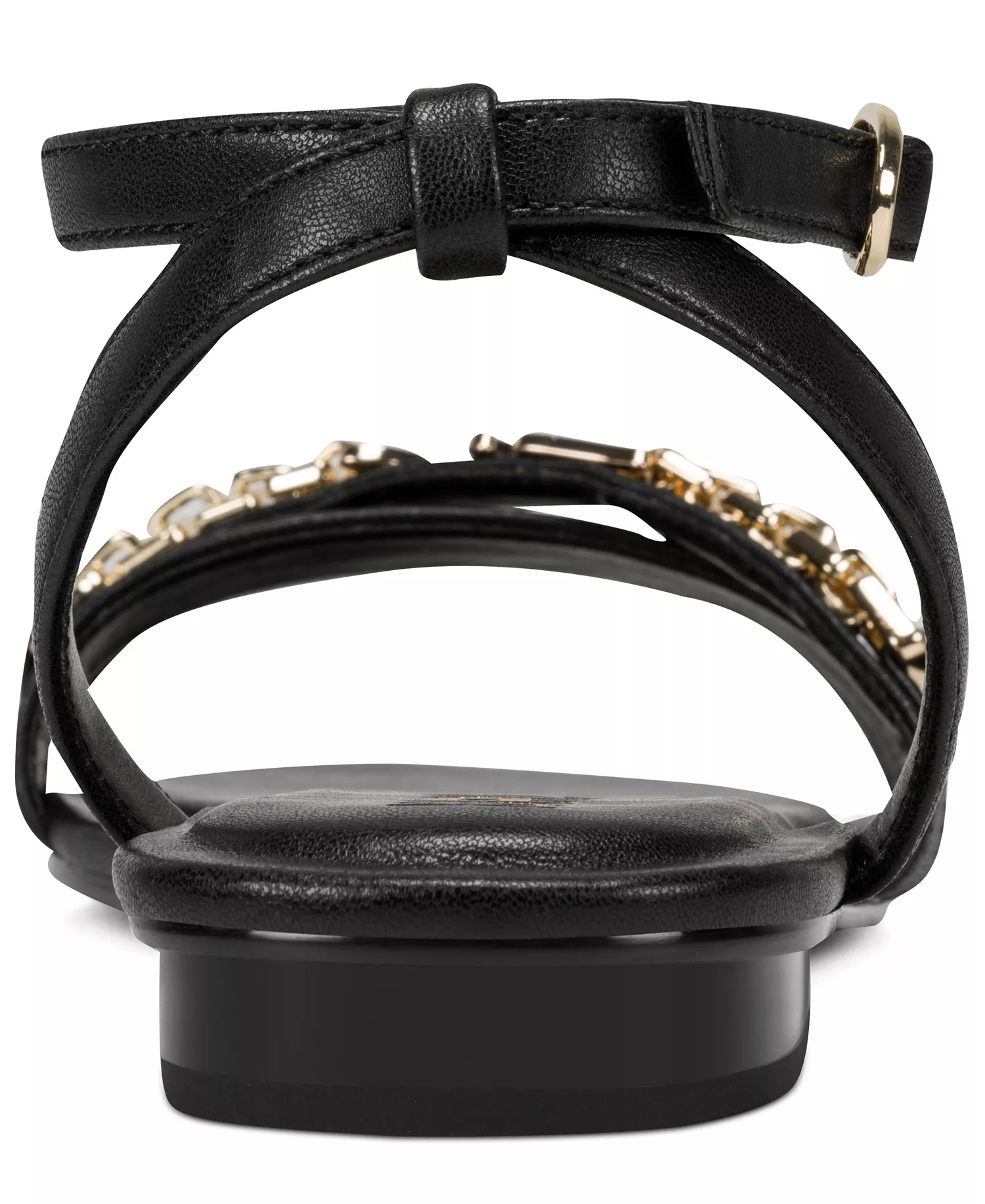 Women's Christiano Ankle Strap Flat Sandals - Black - 10M