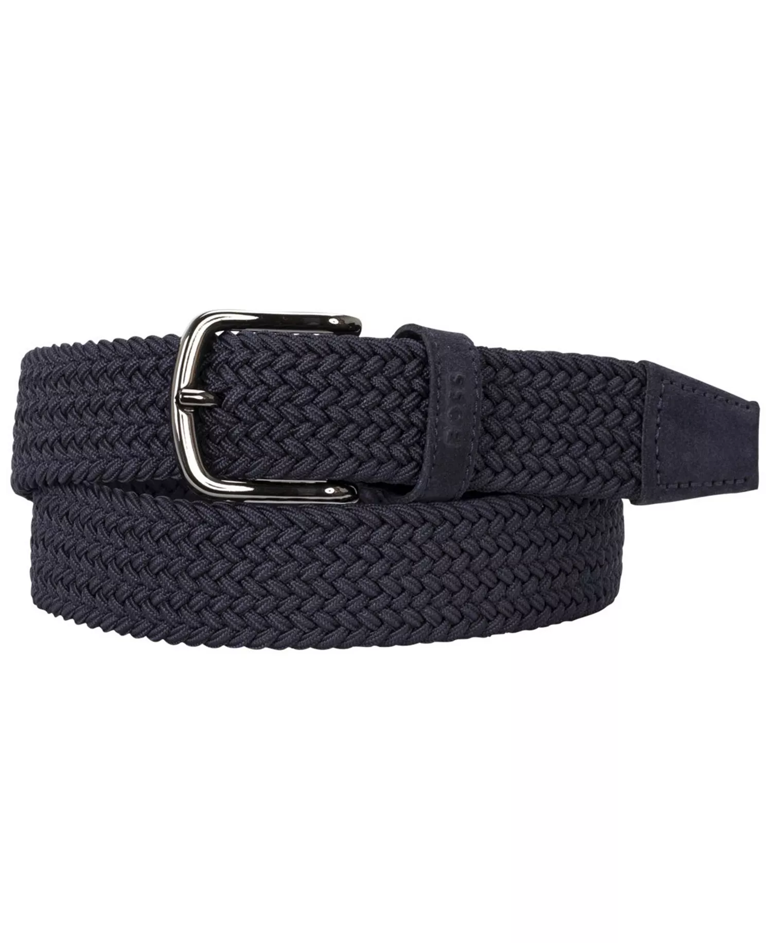 Hugo Men's Woven Belt - Dark Blue - 30