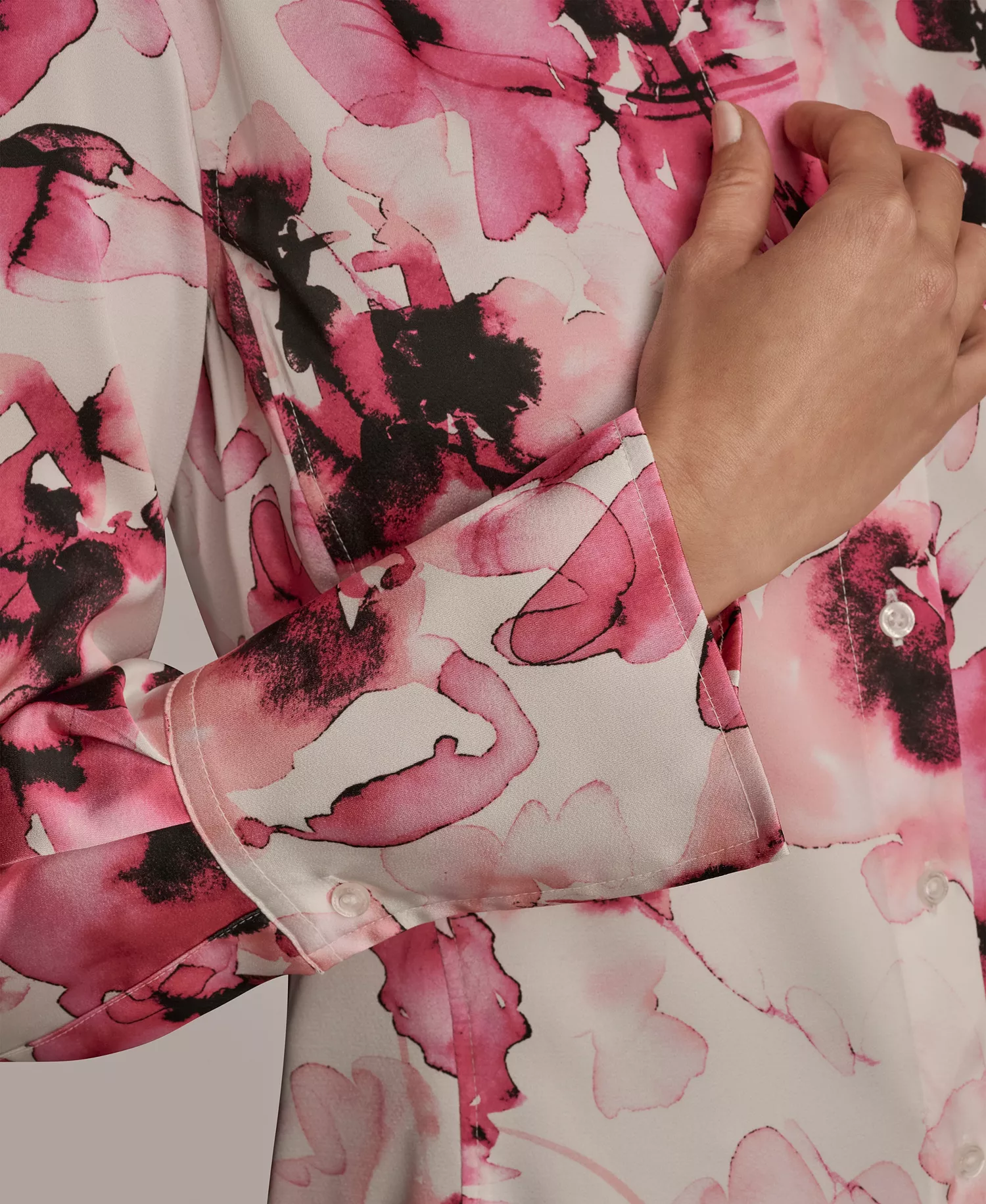 Women's Floral Print Long Sleeve Top - Bimini Multi - M