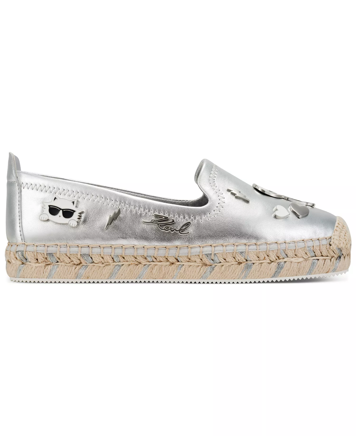 Women's Michaela Espadrilles - Silver - 9.5