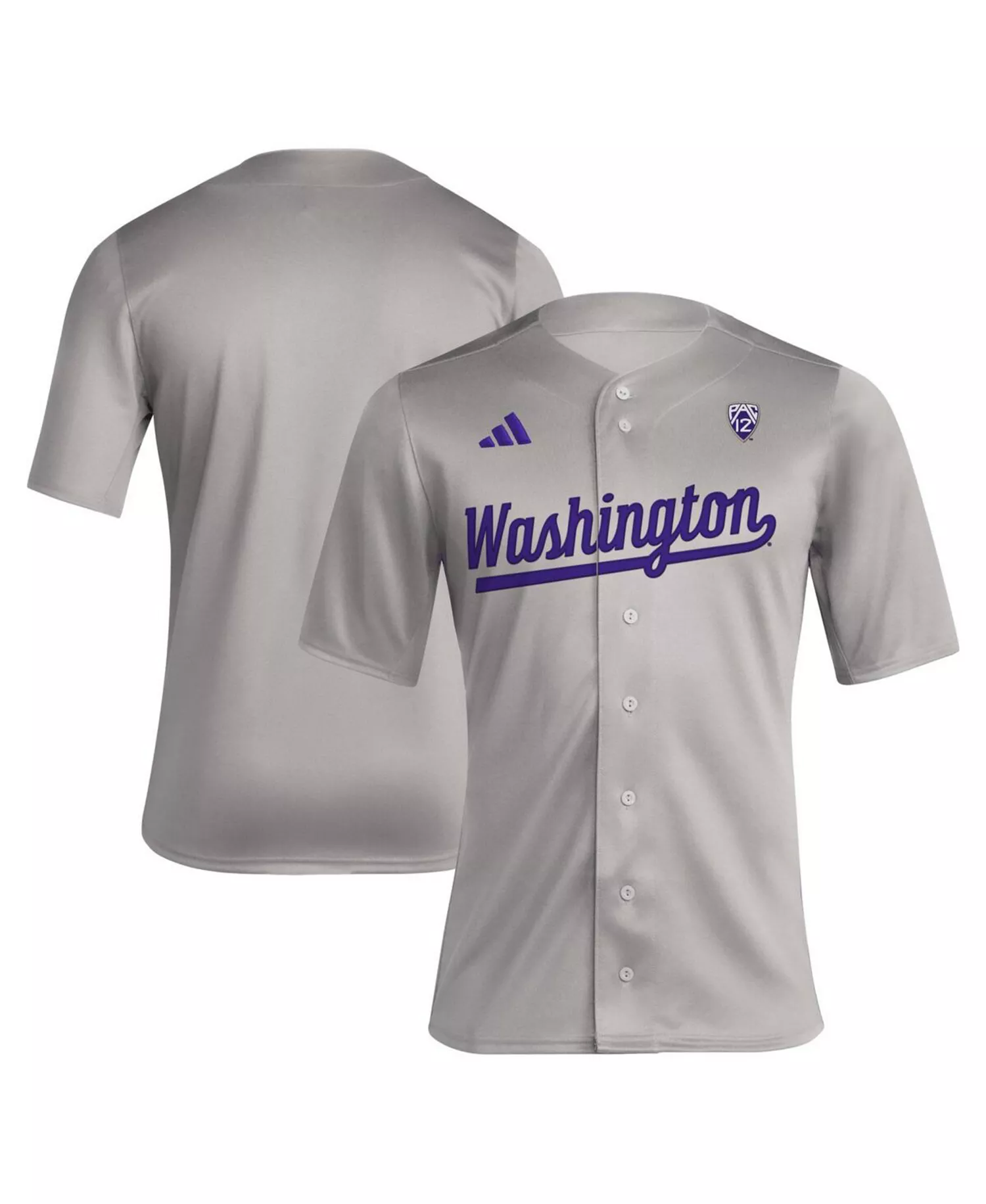 Men's Washington Huskies Replica jersey Baseball Jersey - Gray - 2XL